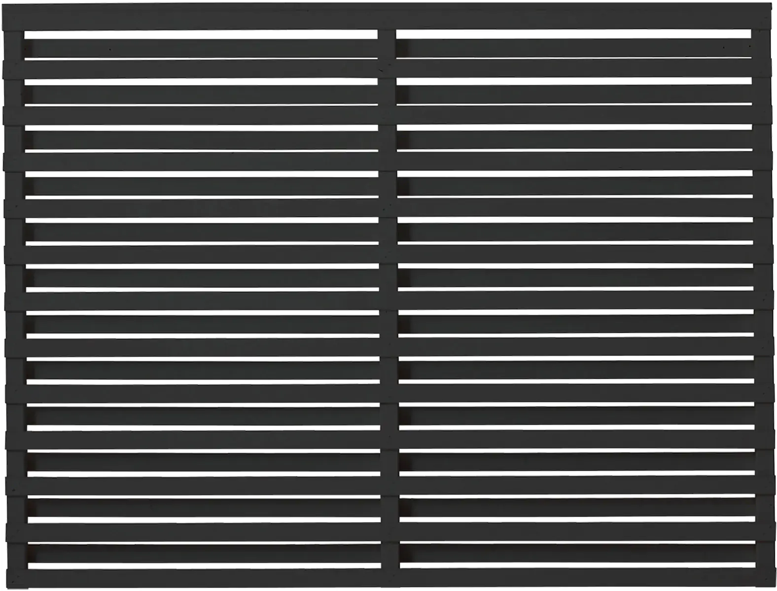 Plus Zaun Osaka 180 x 136 cm RAL 9005 Schwarz