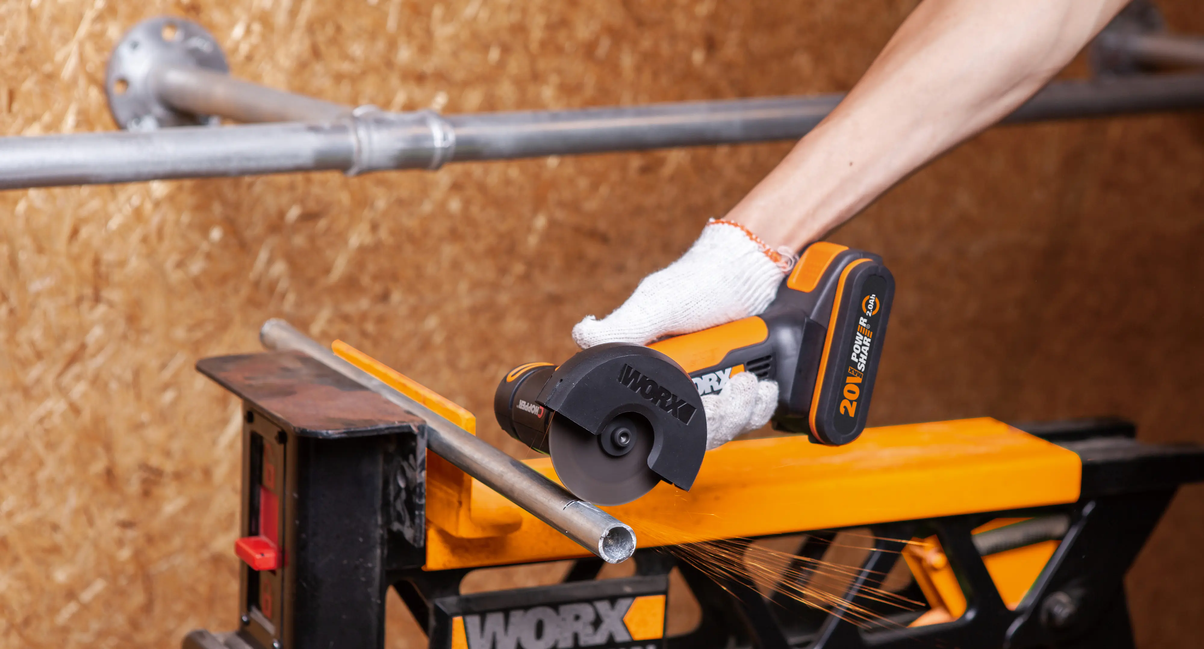 Worx Mini Akku-Winkelschleifer Chopper WX801 20 V inkl. Akku 2 Ah & Ladegerät Worx Mini Akku-Winkelschleifer Chopper WX801 20 V inkl. Akku 2 Ah & Ladegerät