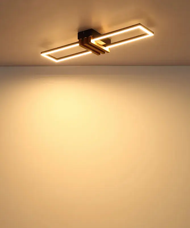 Globo Deckenleuchte Dakari I 60 x 16,8 cm schwarz warmweiß