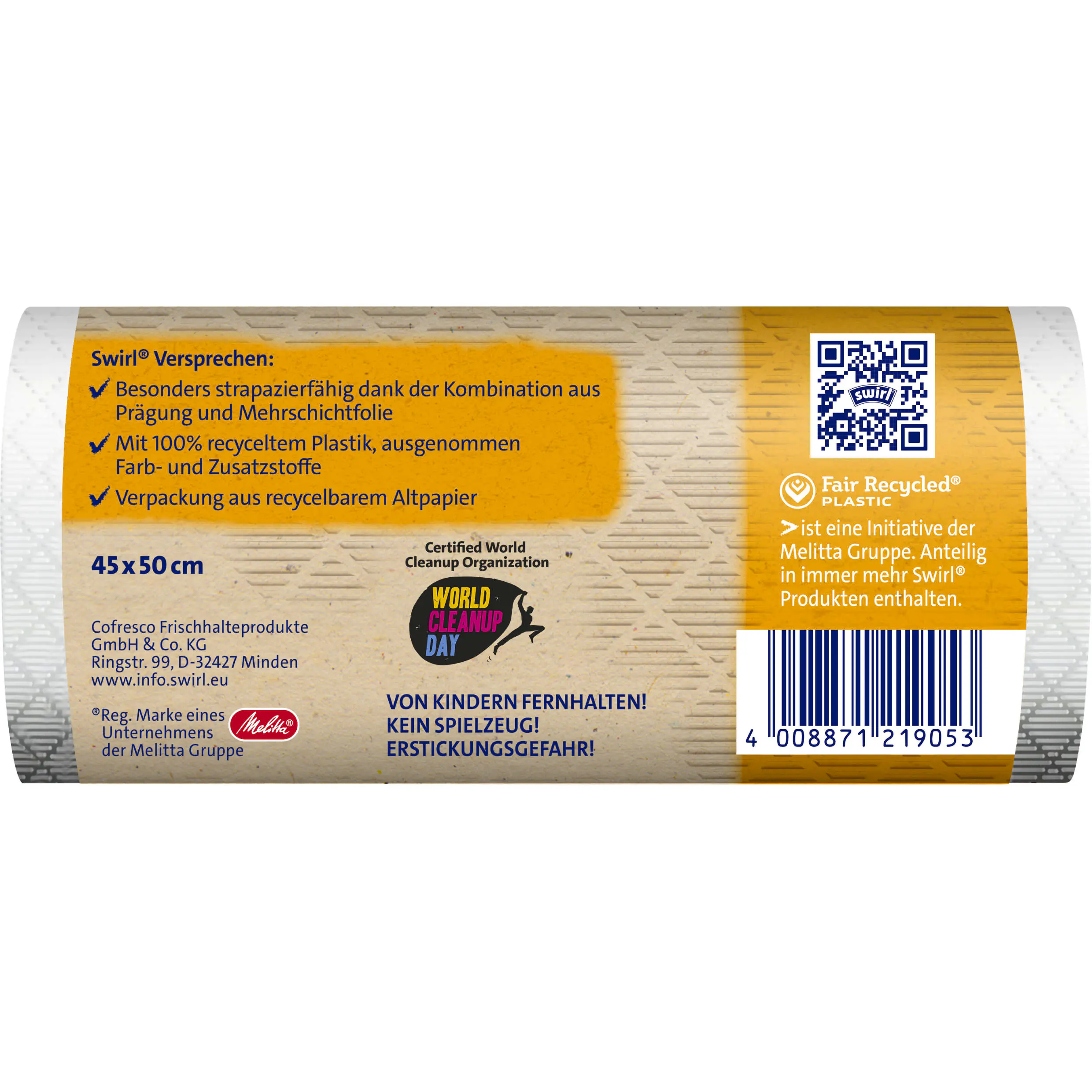 Swirl Müllbeutel 20 L mit Zugband 15 Stück