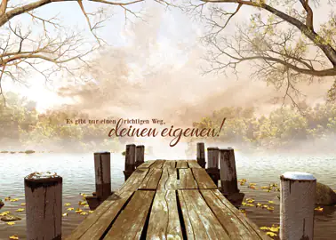 Deco-Canvas Bild - Dein Weg 50 x 70 cm