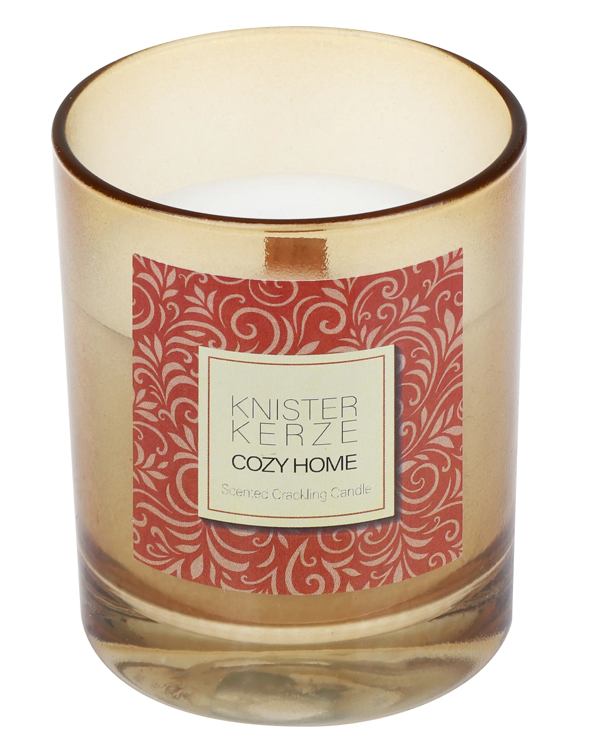 Steinhart Knisterkerze mit Duft Cozy Home Ø 6,5 x 7,9 cm im Glas sand