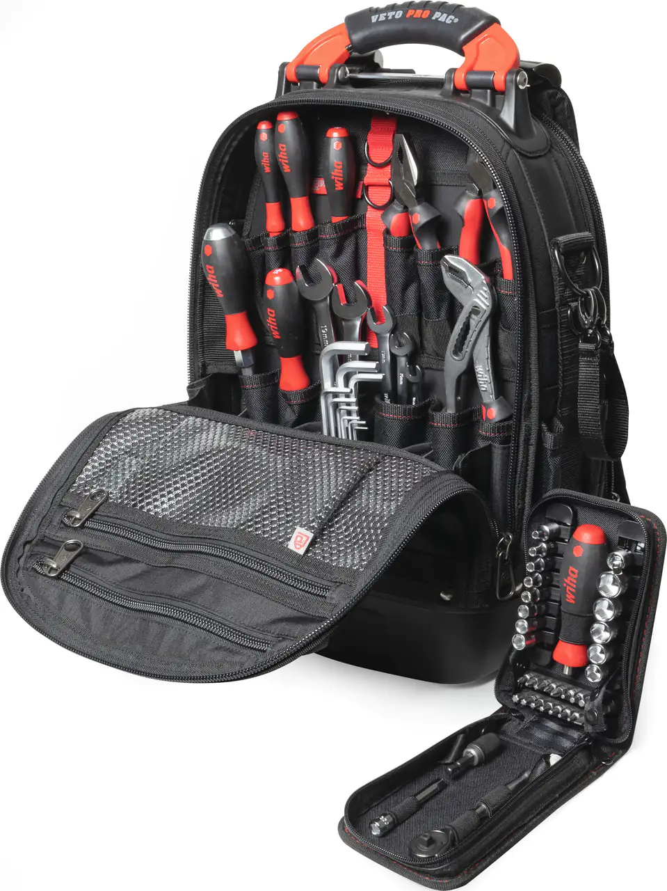 4010995451547 Wiha Werkzeug-Rucksack Set L mechanic 65-teilig