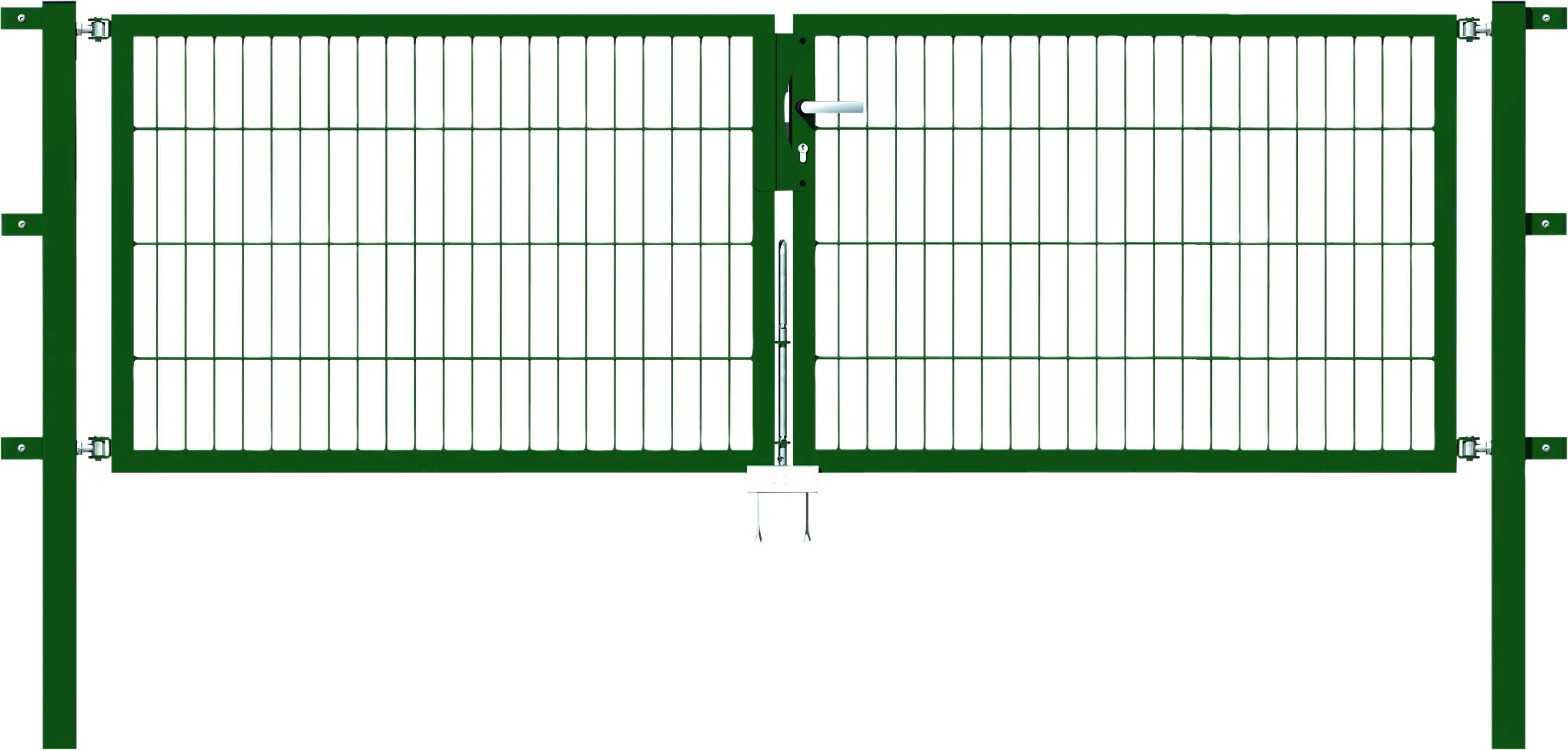 Alberts Stabgitter Doppeltor Flexo 250 x 80 cm 6/5/6 grün zE