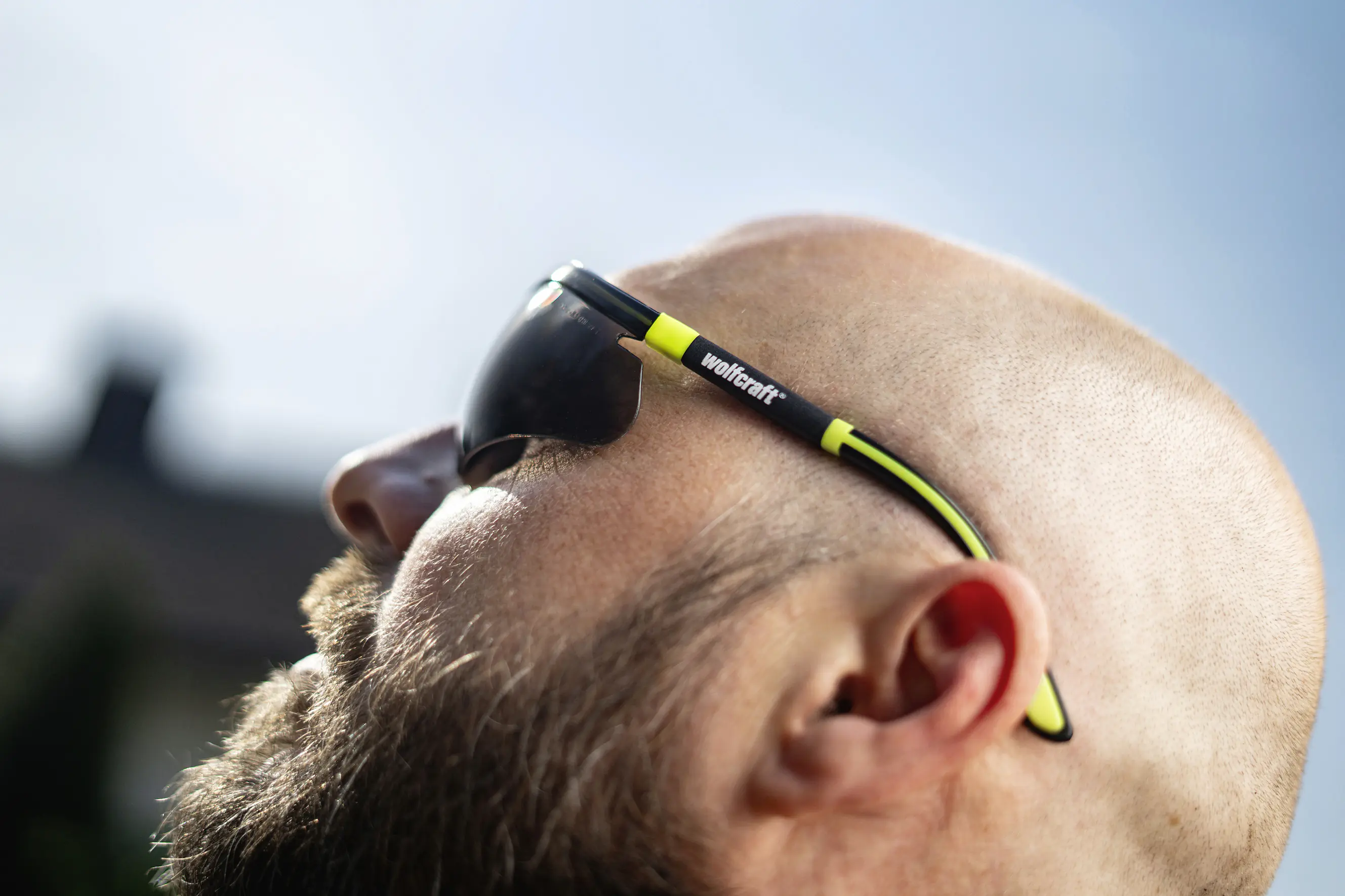 Wolfcraft Schutzbrille Outdoor getönt schwarz/gelb