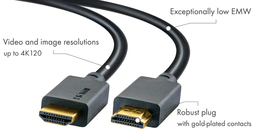 Schwaiger HDMI-Kabel 1,5 m HDMI zu HDMI, 48 Gbit/s, schwarz Schwaiger HDMI-Kabel 1,5 m HDMI zu HDMI, 48 Gbit/s, schwarz
