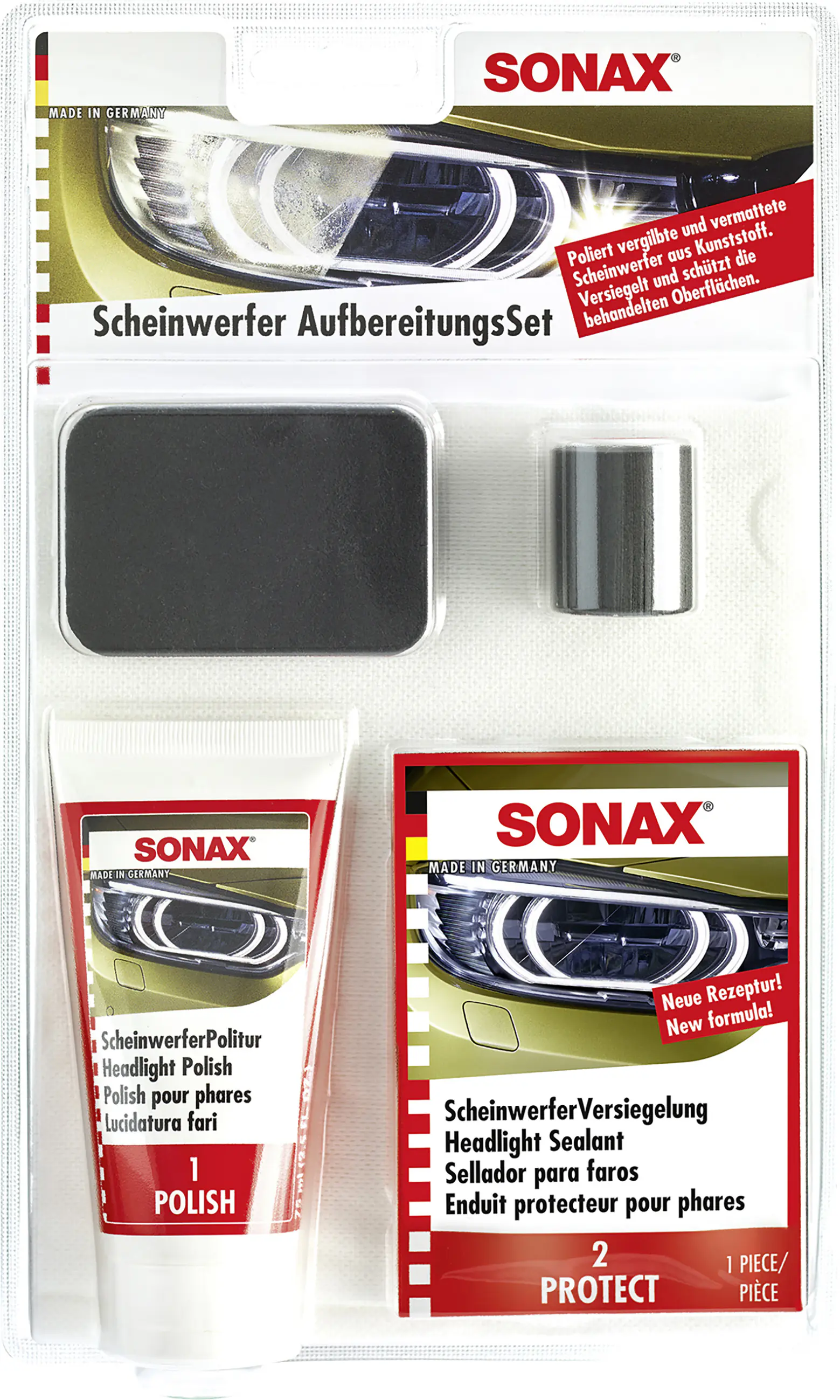 Sonax Scheinwerfer Aufbereitungsset 2-teilig