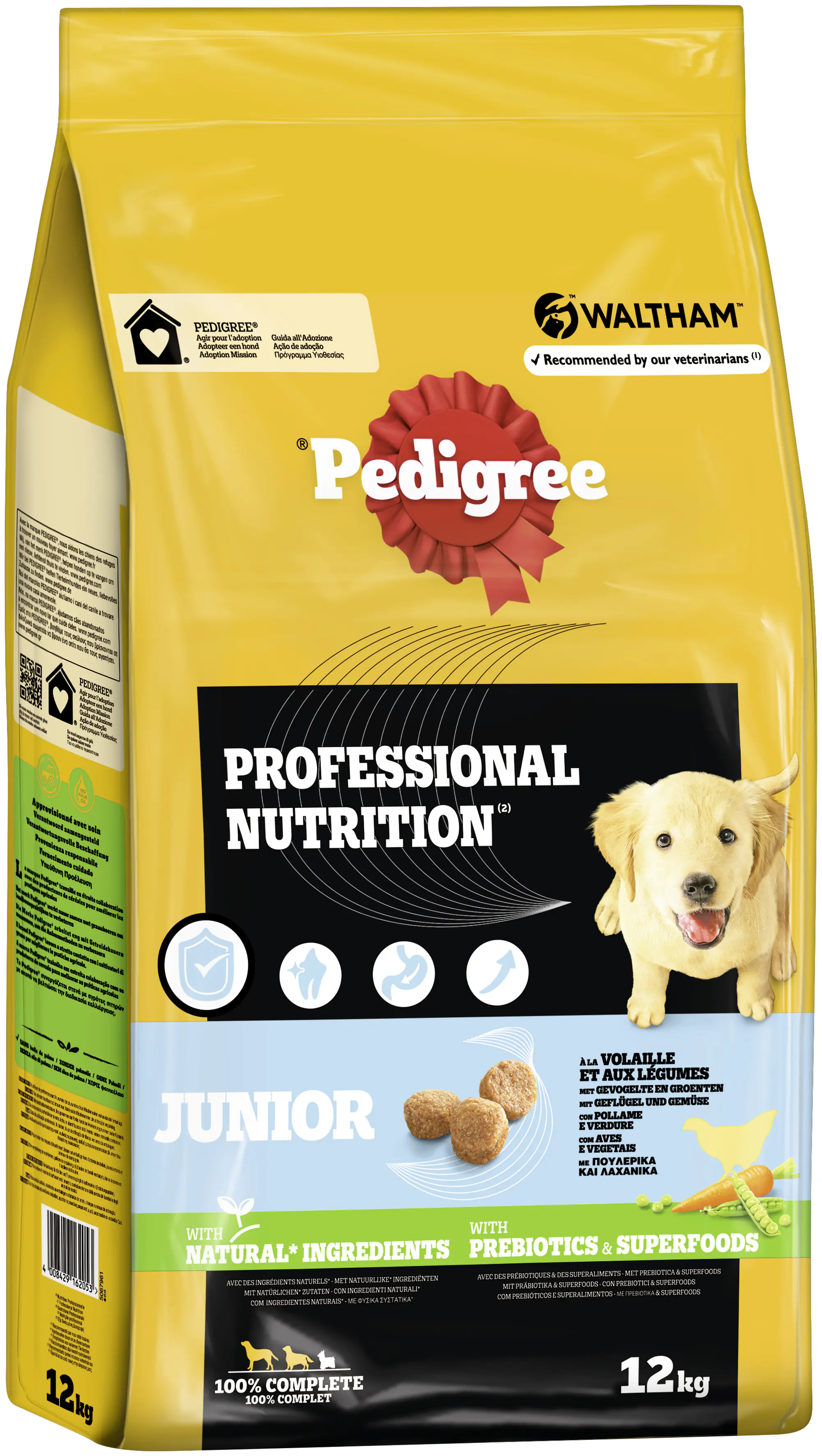 Pedigree Professional Nutrition Hundetrockenfutter Junior 12 kg Geflügel & Gemüse  Pedigree Professional Nutrition Hundetrockenfutter Junior 12 kg Geflügel & Gemüse