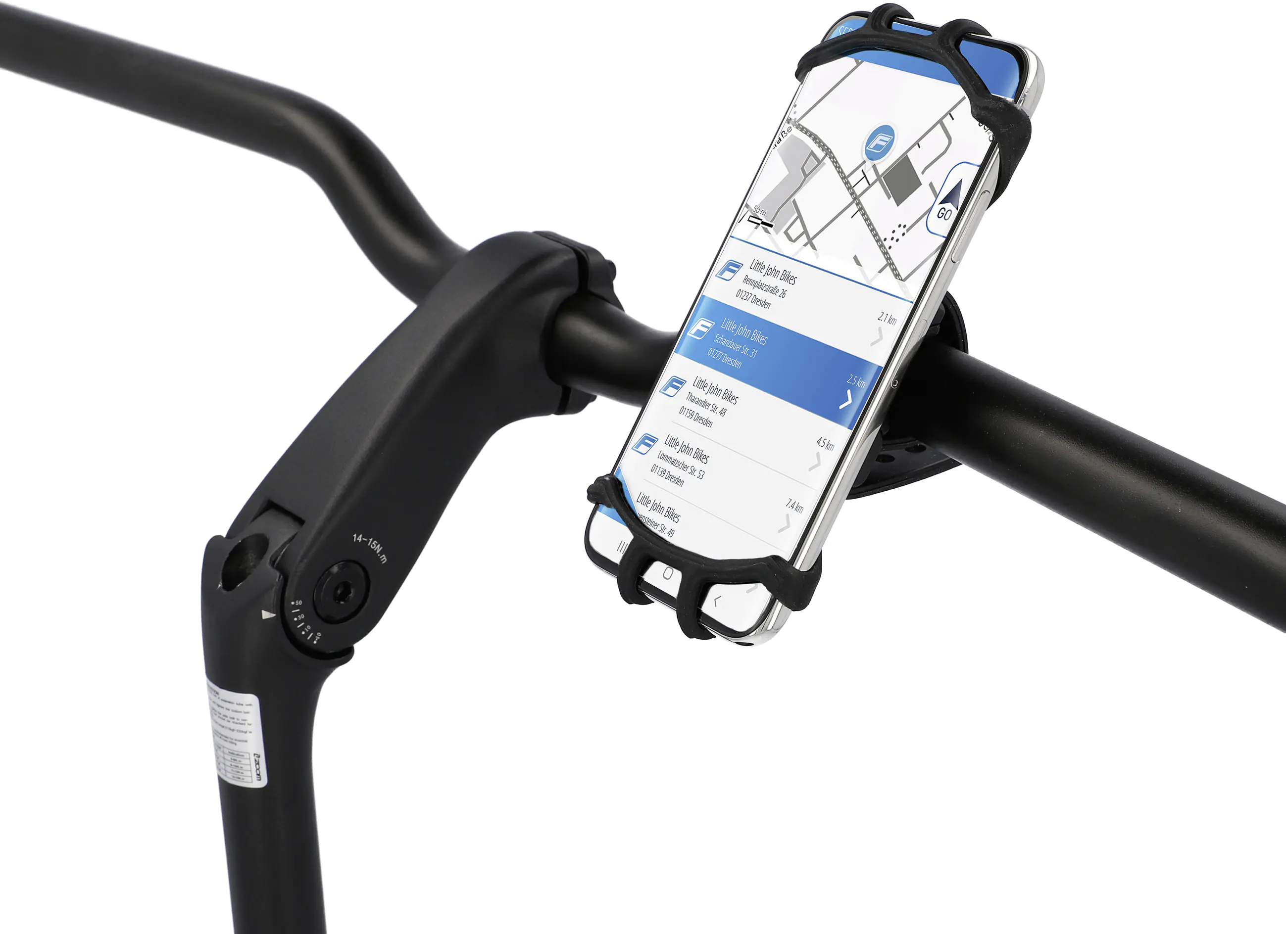 Fischer Smartphonehalter für Fahrrad Silikon 360° L/XL