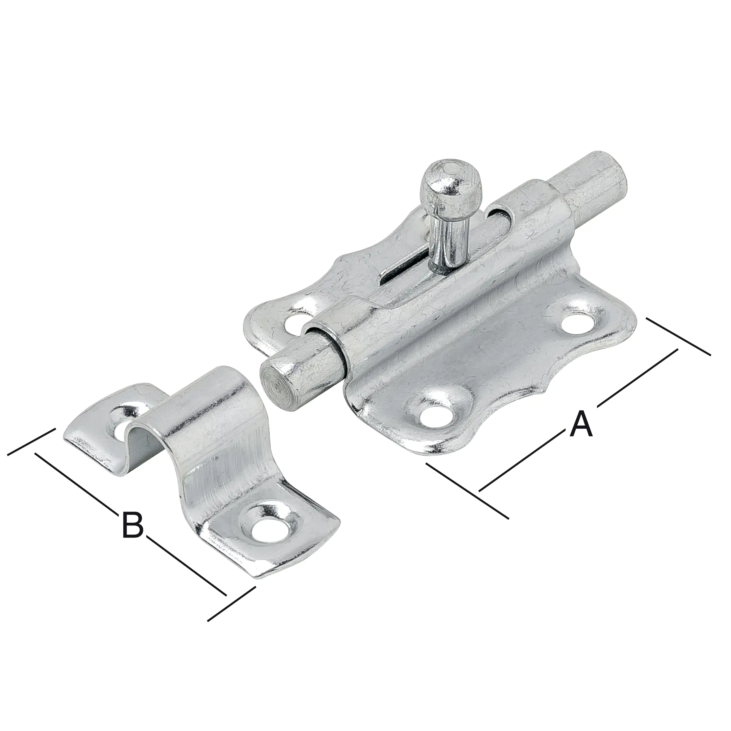 Vormann Grendelriegel verzinkt 40 x 40 mm