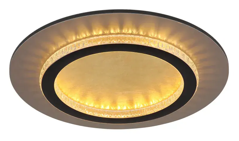 Globo Deckenleuchte Jayden Ø 35 x 5,5 cm gold CCT