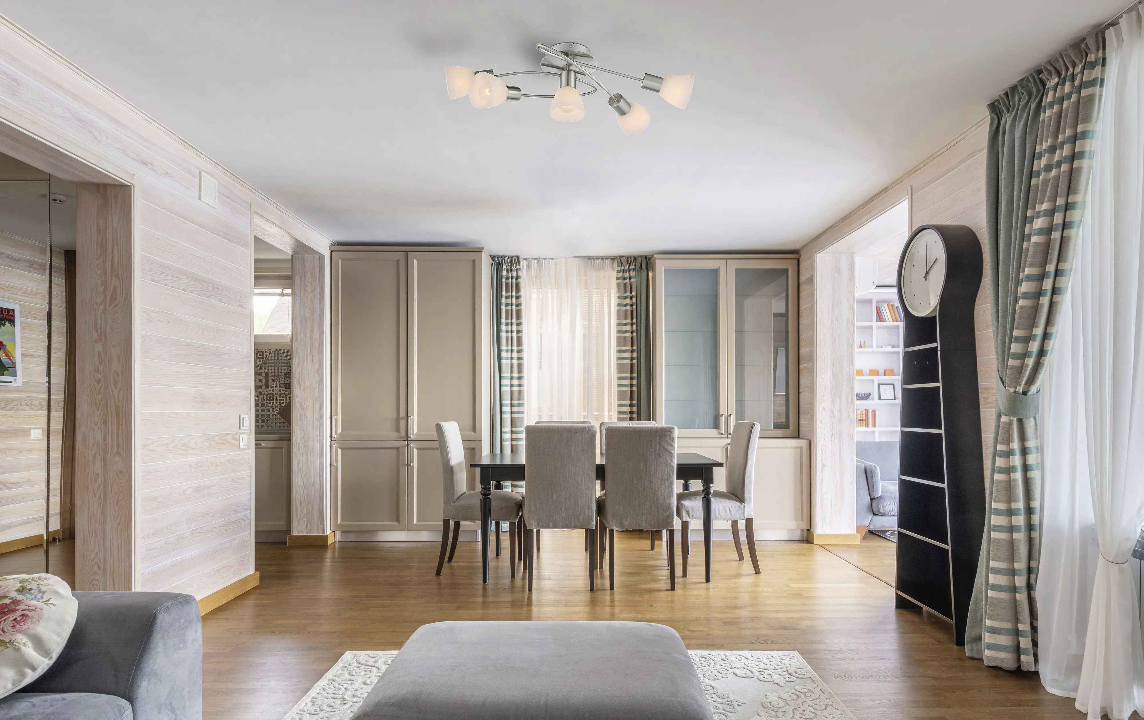 Globo Deckenleuchte Panna 61 x 21 cm L x H nickel matt