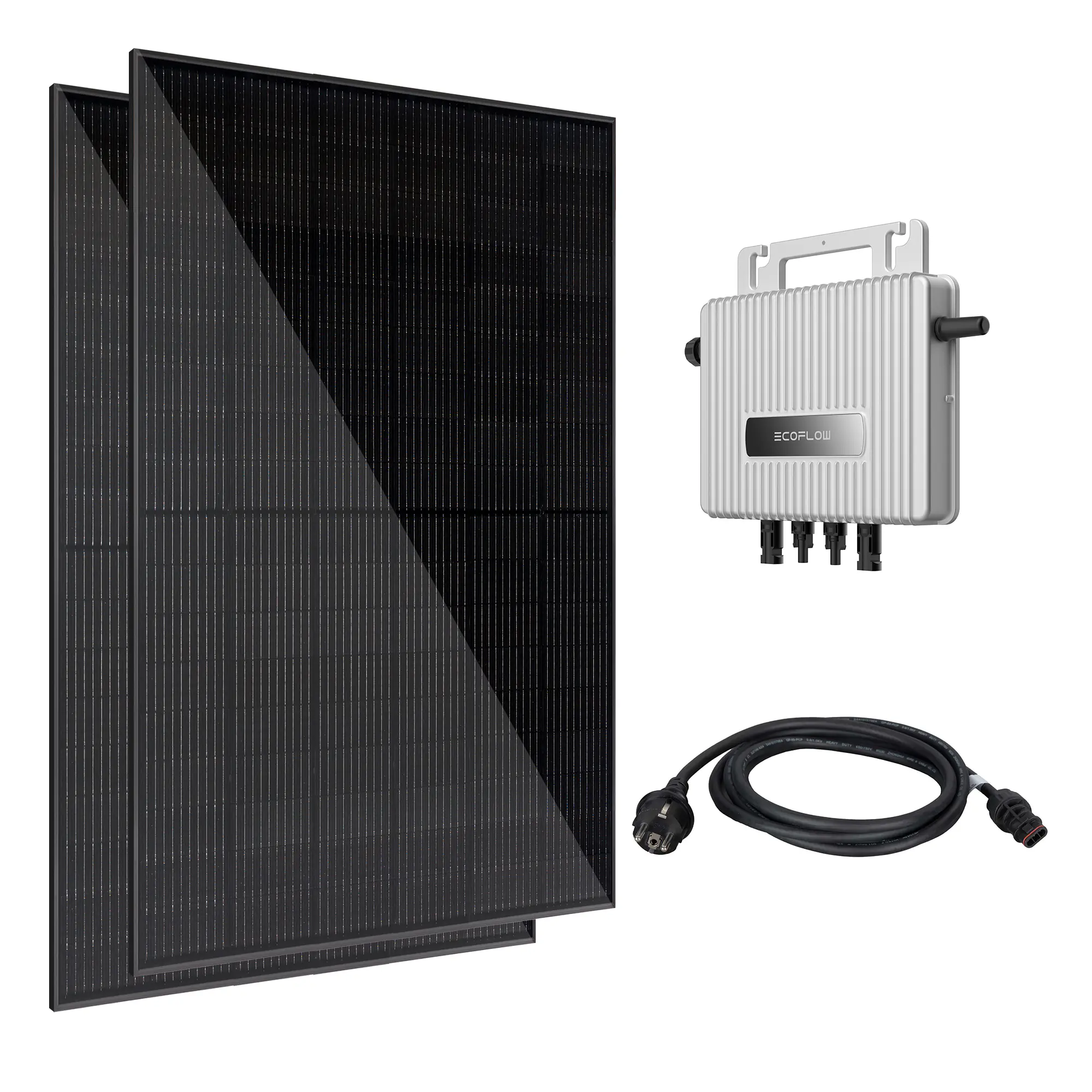 Vale Balkonkraftwerk 920 Wp mit EcoFlow Wechselrichter EF8N-O  Vale Balkonkraftwerk 920 Wp mit EcoFlow Wechselrichter EF8N-O