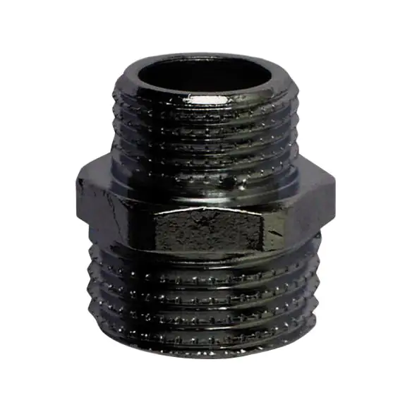 Cornat Reduziernippel messing verchromt 3/4" x 1/2" Außengewinde
