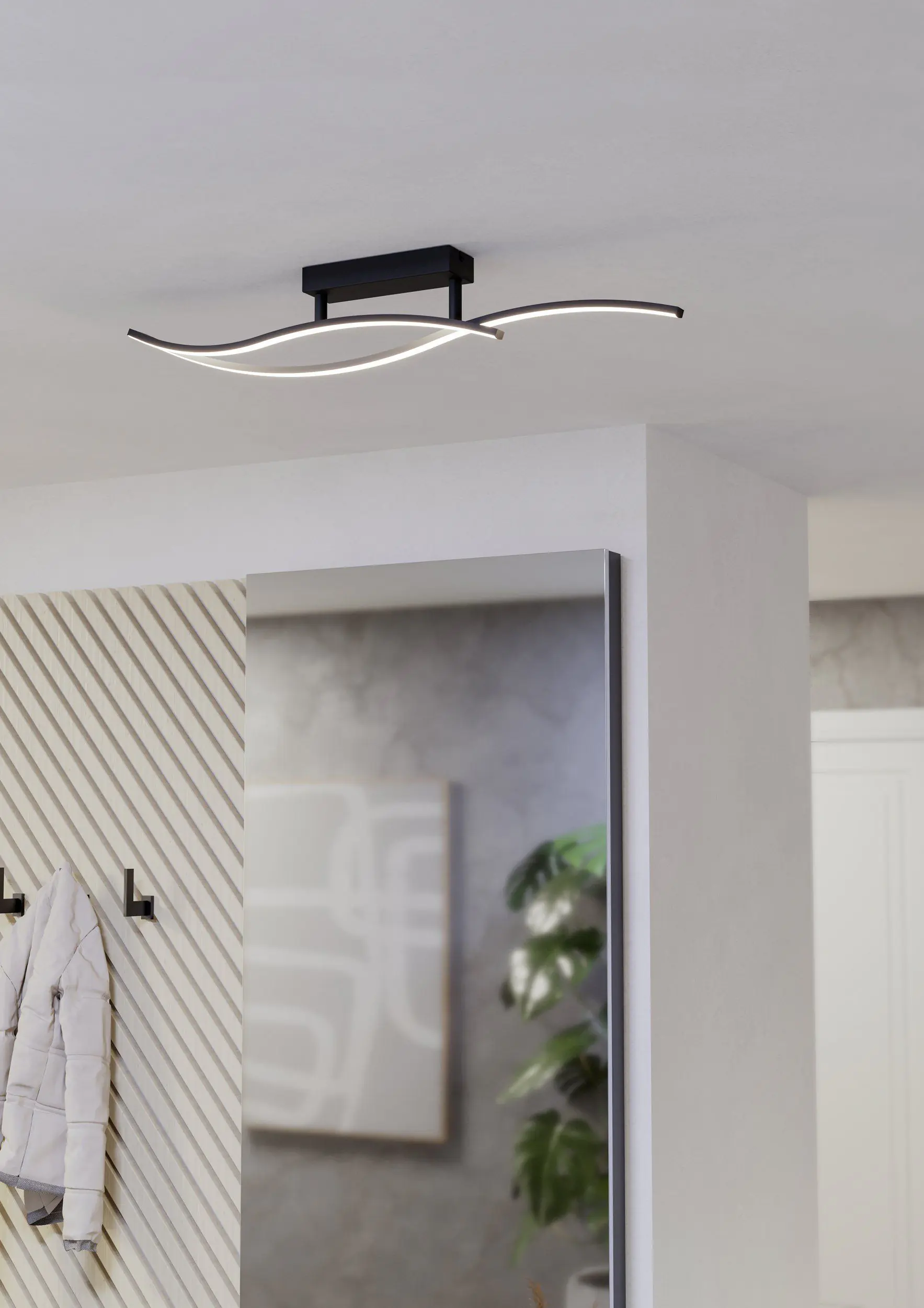 Eglo LED Deckenleuchte Grisolia 12W,1500 lm, 3000K ,ww, Stahl, Kunststoff