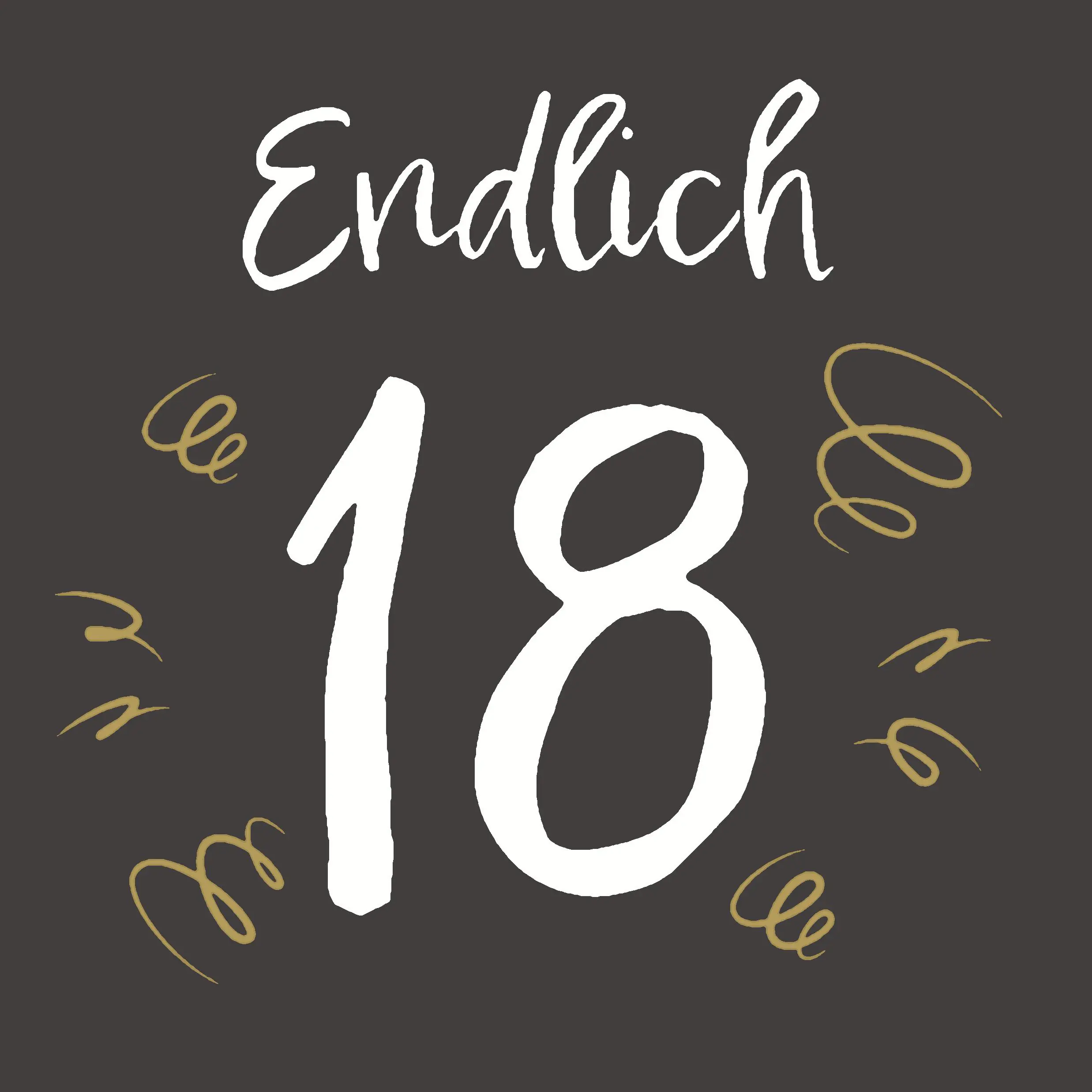 Duni Servietten Endlich 18 Happy Birthday 33 x 33 cm - 20er Pack