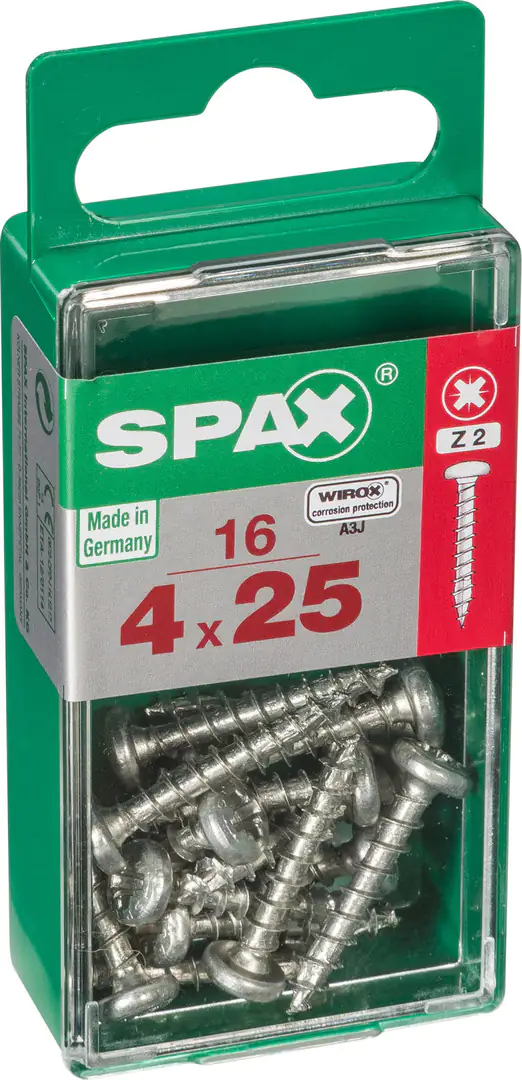 Spax Universalschrauben 4.0 x 25 mm TX 20 - 16 Stk.