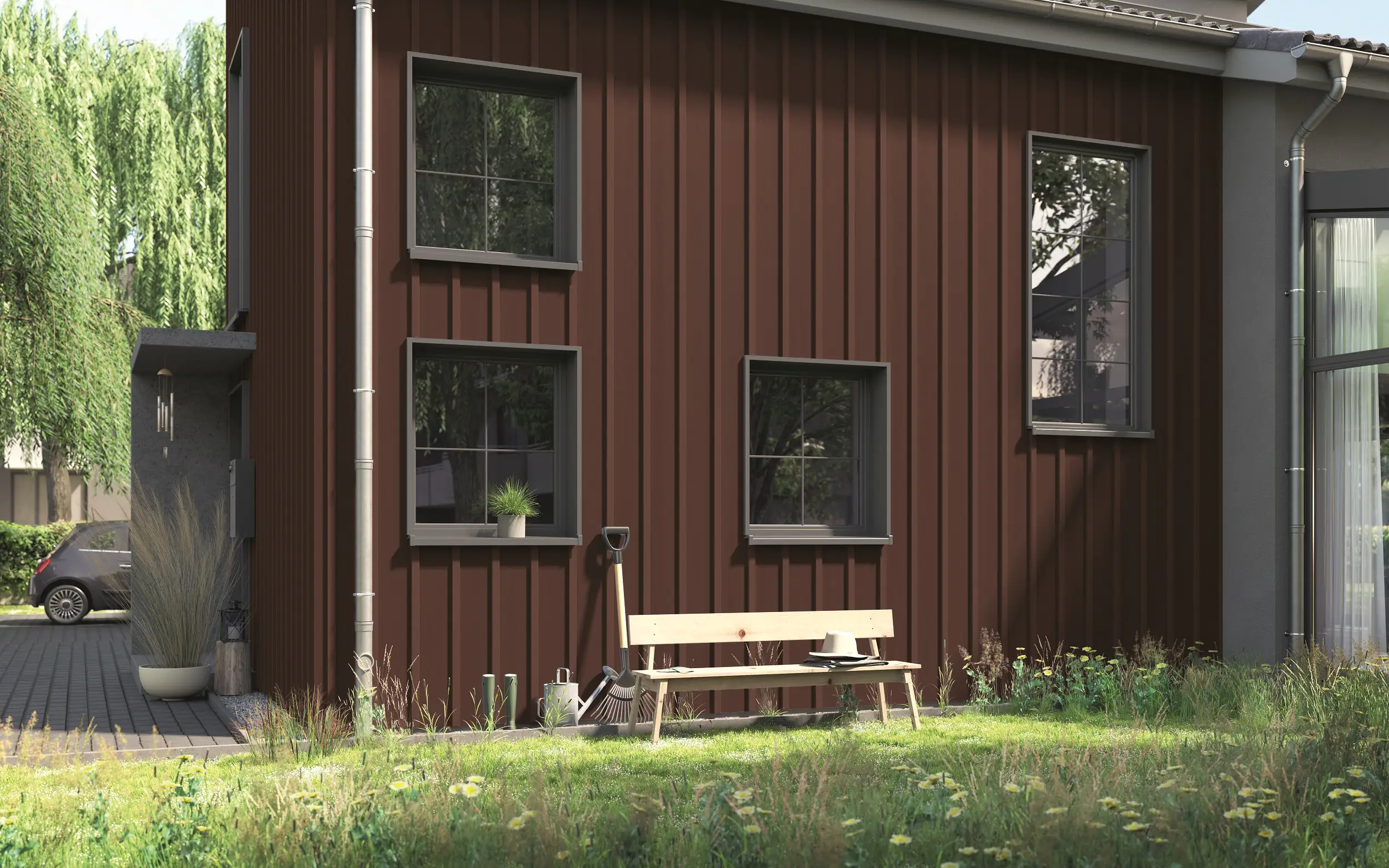 Alpina Wetterschutzfarbe deckend 0,75 L nussbraun Alpina Wetterschutzfarbe deckend 0,75 L nussbraun