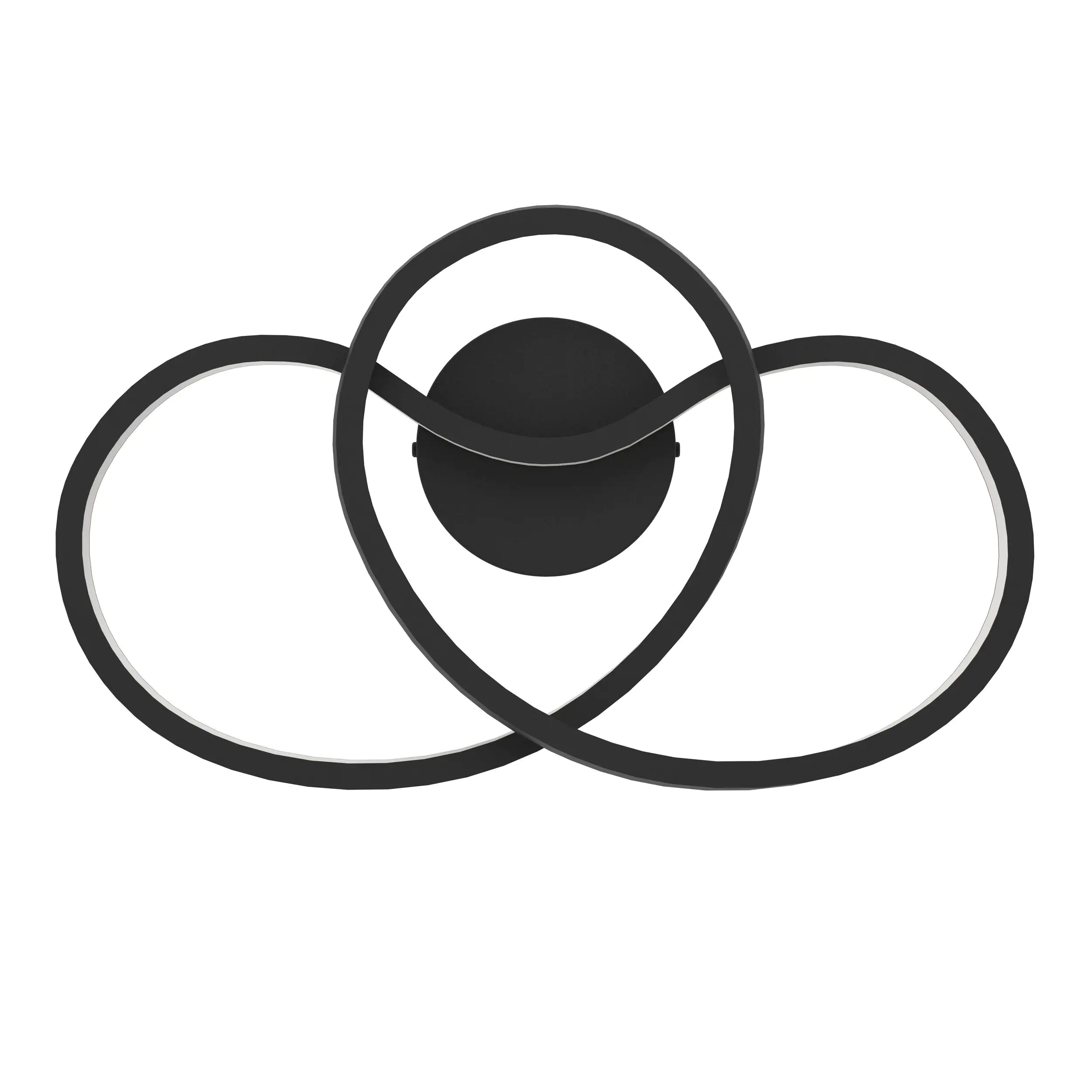 Eglo LED Deckenleuchte Gianella schwarz weiß 37 x 21,5 cm