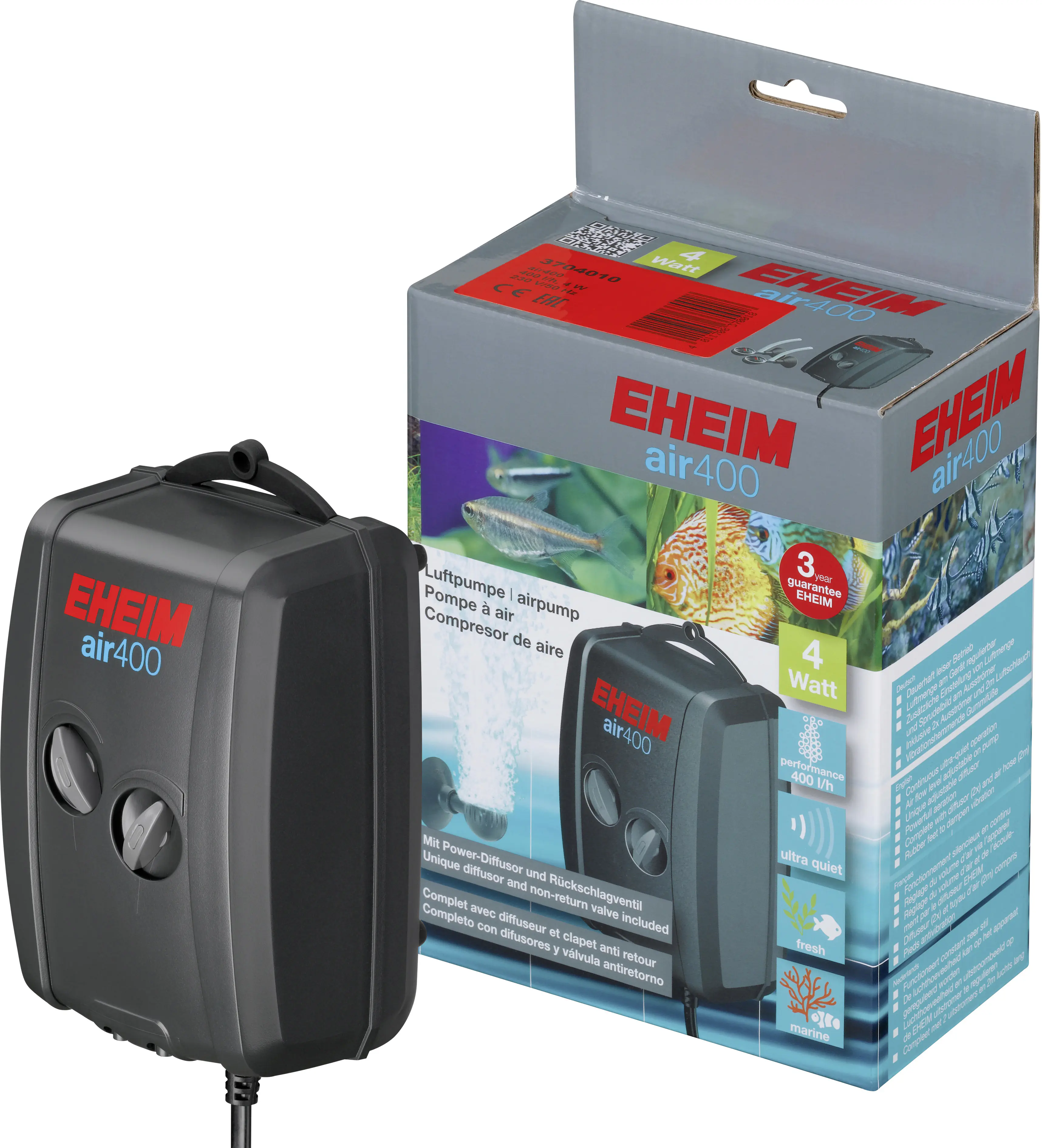 Eheim Aquariumfilter extra leise Luftpumpe Air400