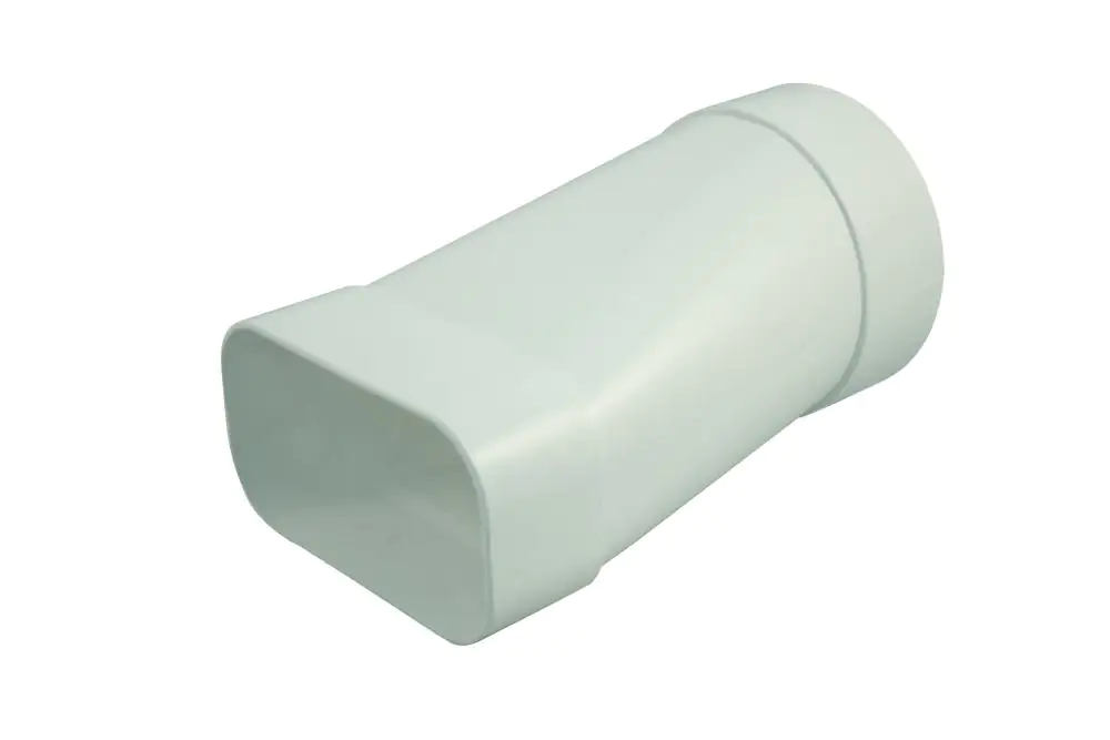 Marley Übergangsstück / Mauerdurchführung für Flachkanal 150 mm, Rohranschluss Ø 125 mm