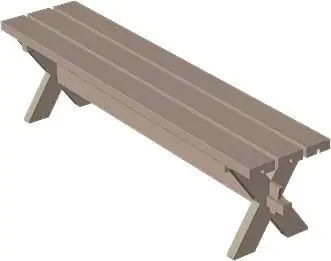 Plus Bank Nostalgie graubraun