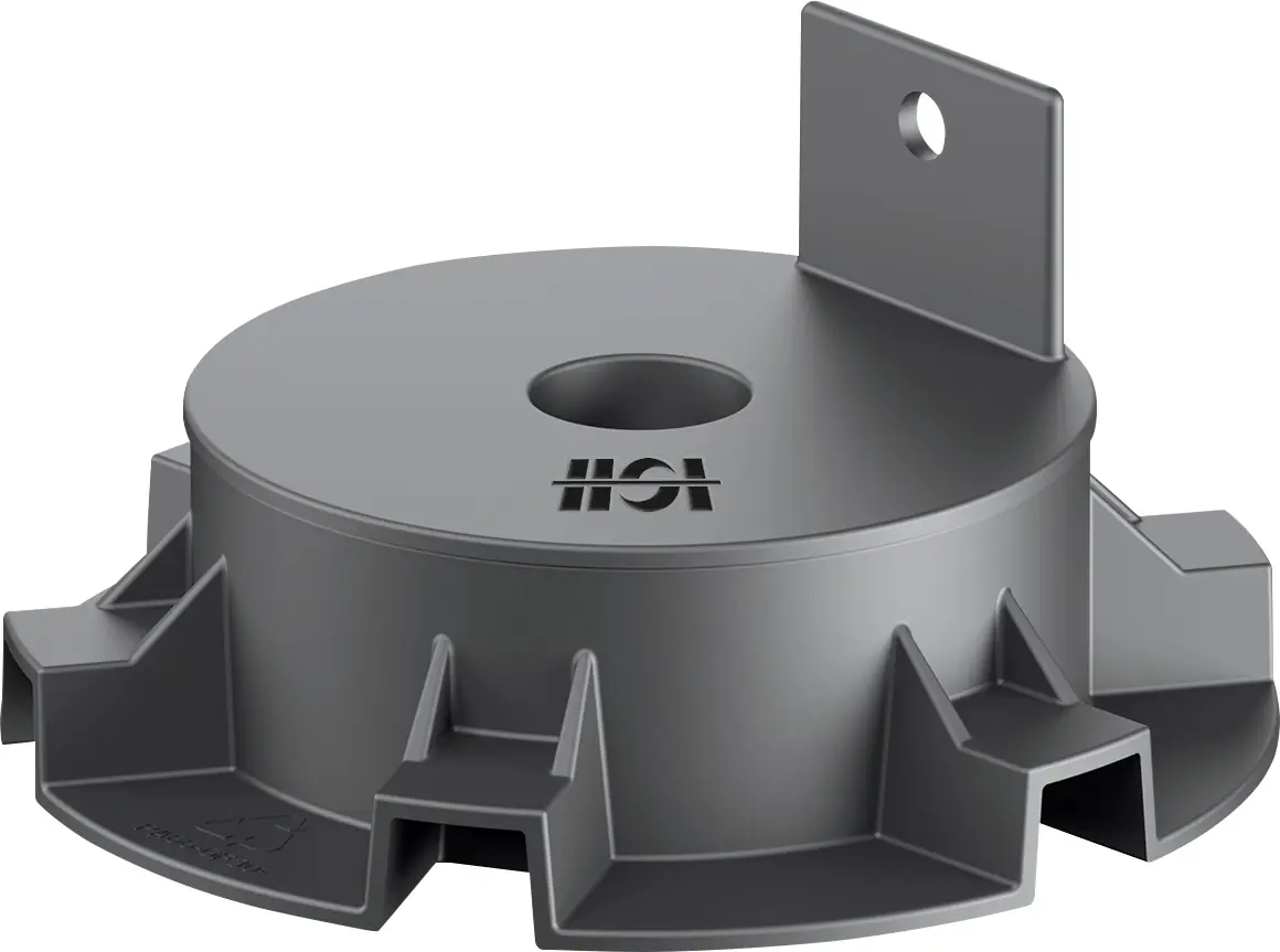 HSI Terra Classic Stelzlager 2,5 - 4 cm verstellbar Kunststoff schwarz 