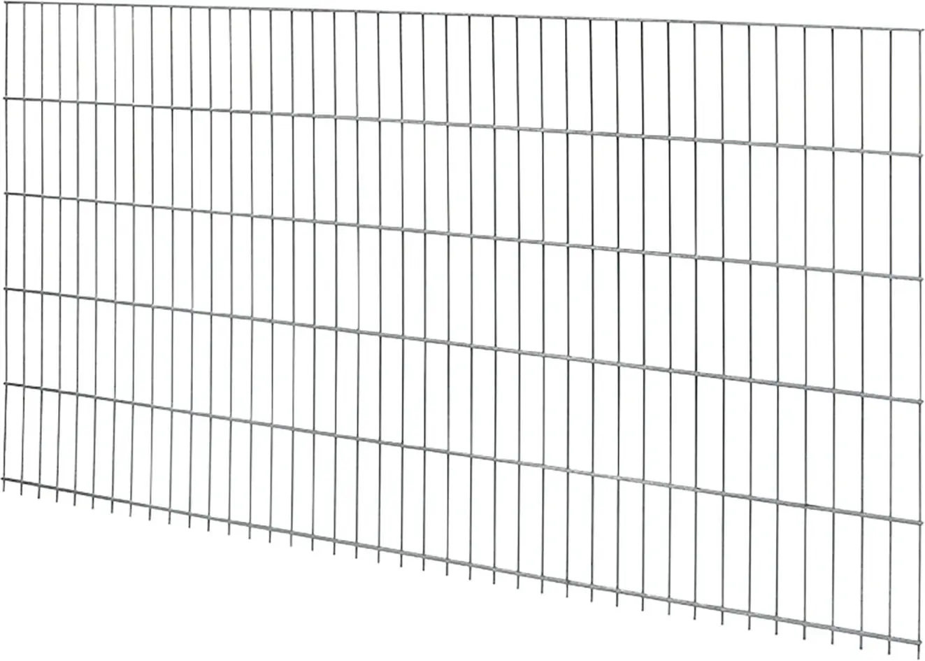 Floraworld Doppelstabmatte-Zaun Comfort 201 x 103 cm feuerverzinkt