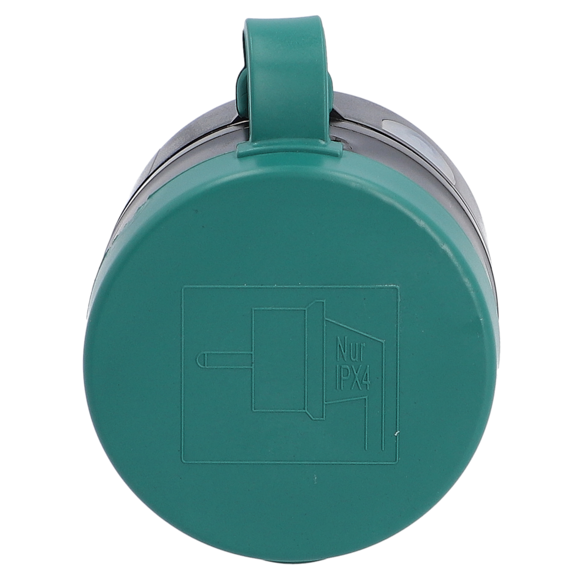 Unitec Zwischenstecker für Außenbereich mit WIFI & Schalter schwarz-grün