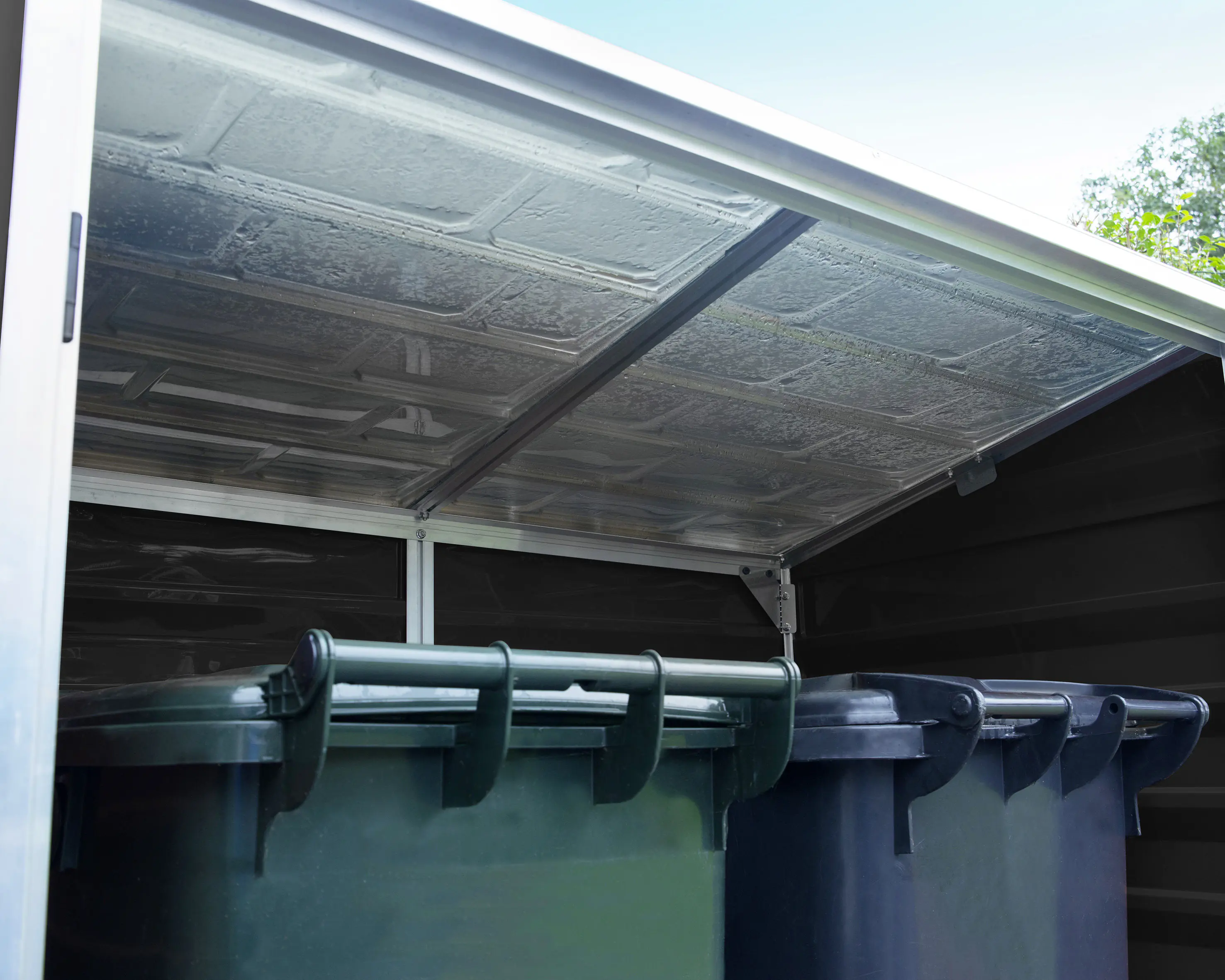 Canopia Gerätehaus Voyager Alu grau 90 x 139 cm