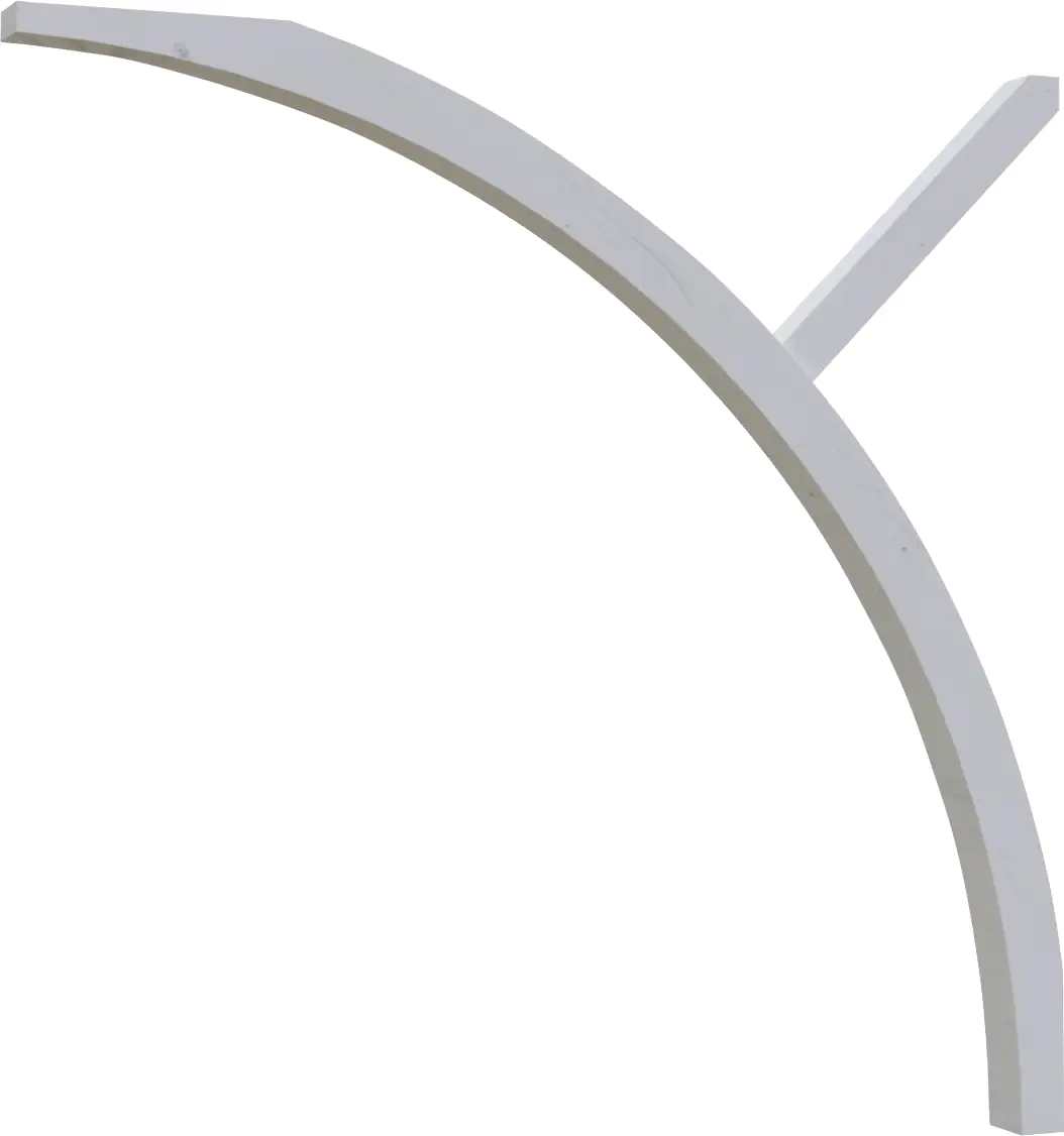 SKAN HOLZ Einfahrtsbogen pro Pfostenreihe Leimholz, lasiert in Weiß