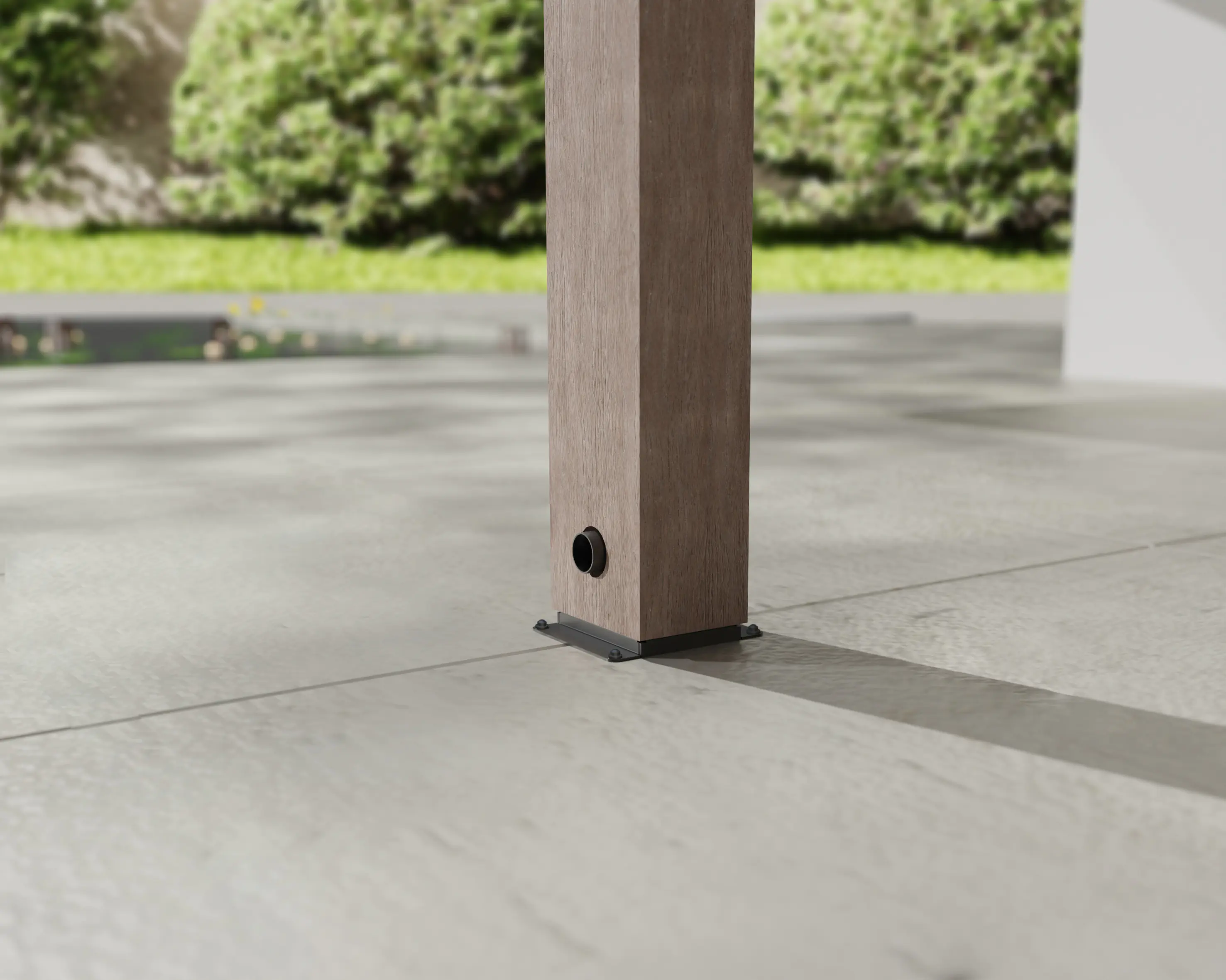 Canopia Terrassenüberdachung Helsinki Holz 925 x 294 cm braun