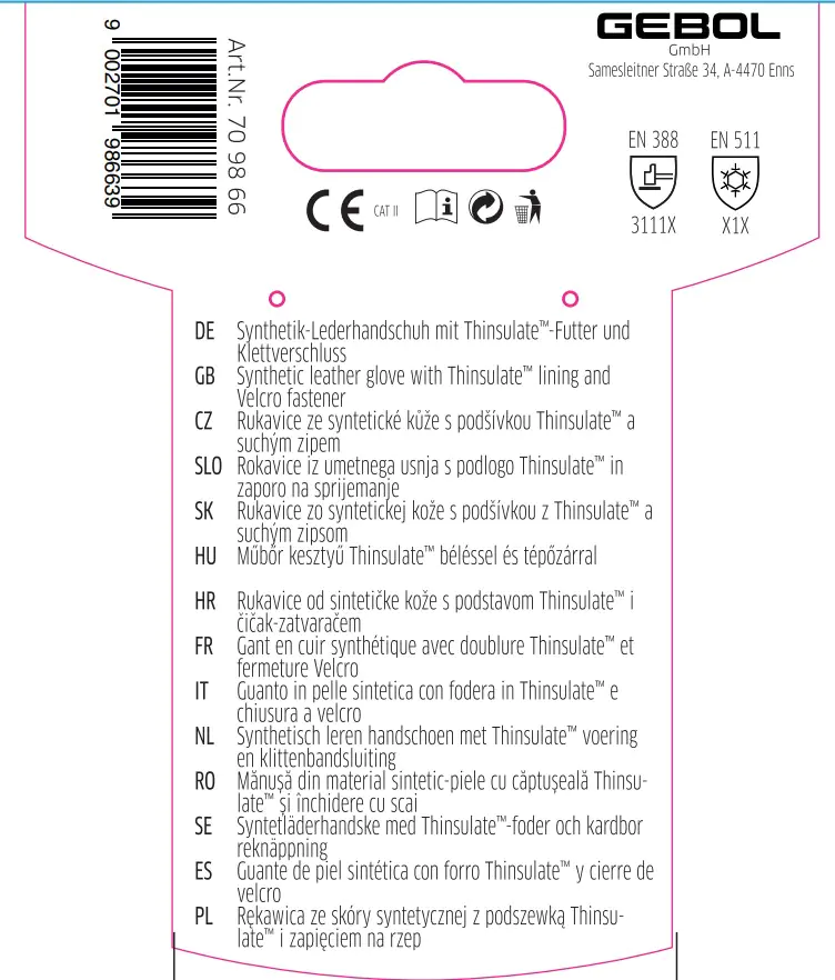 Gebol Handschuh Master Thermo  