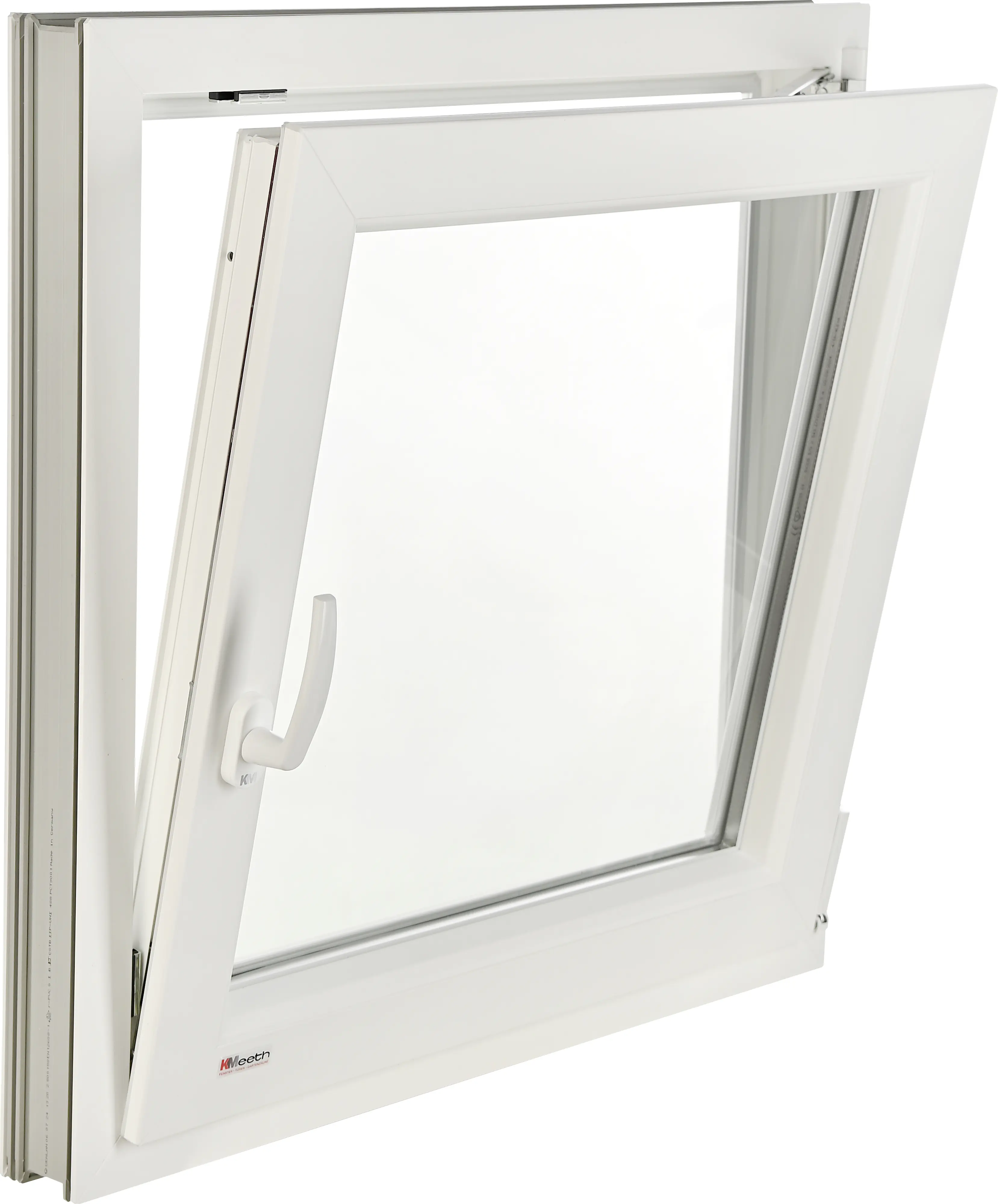  Kunststofffenster Dreh-Kipp, DIN rechts, weiß, Serie G74/2, Modell 01