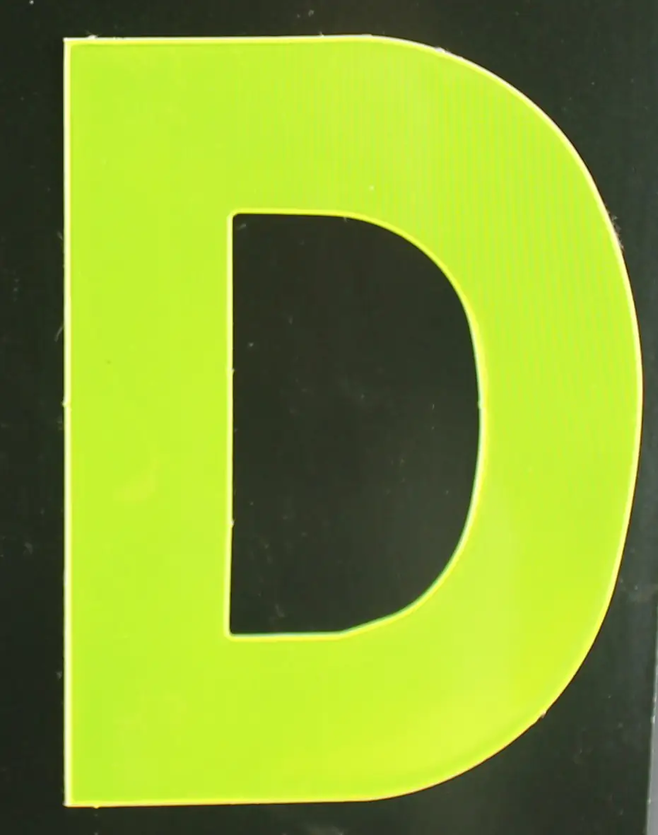 4004947548690 Conacord Reflektierender Klebebuchstabe D gelb "D"