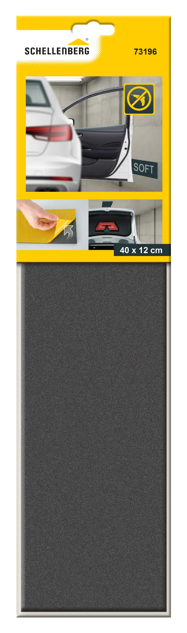 Schellenberg Tür-Protect für Garagenwände 40 x 12 x 1,2 cm Selbstklebend Schellenberg Tür-Protect für Garagenwände 40 x 12 x 1,2 cm Selbstklebend