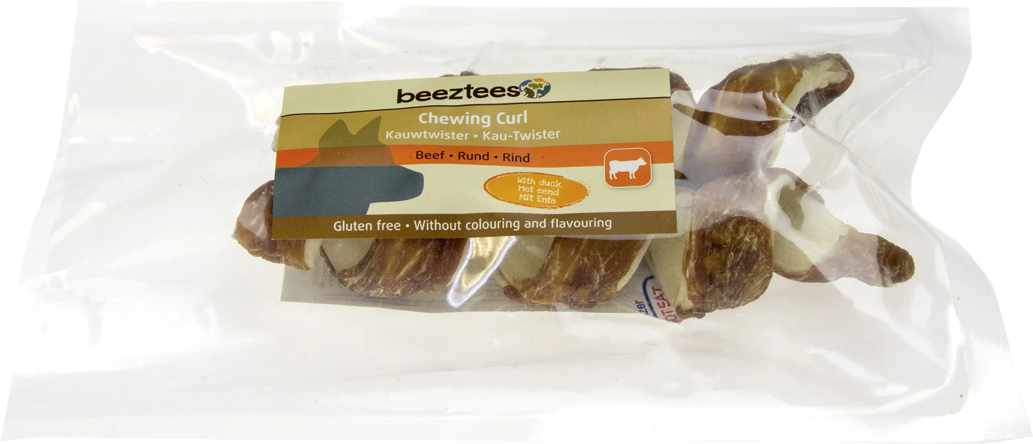 Beeztees Kaustick Twister Ente 2 Stück Länge 12,5 cm