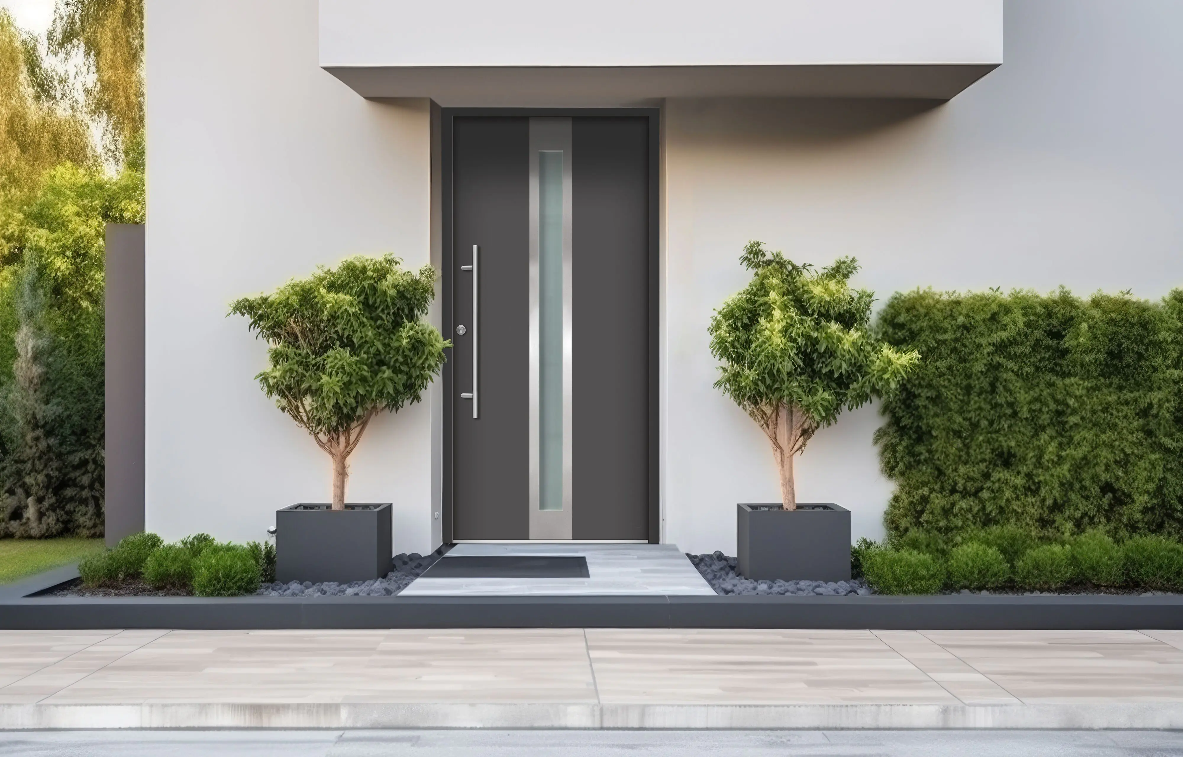 Splendoor Haustür Passivedoor Premium B01 Anthrazit DIN Links 100 x 210 cm