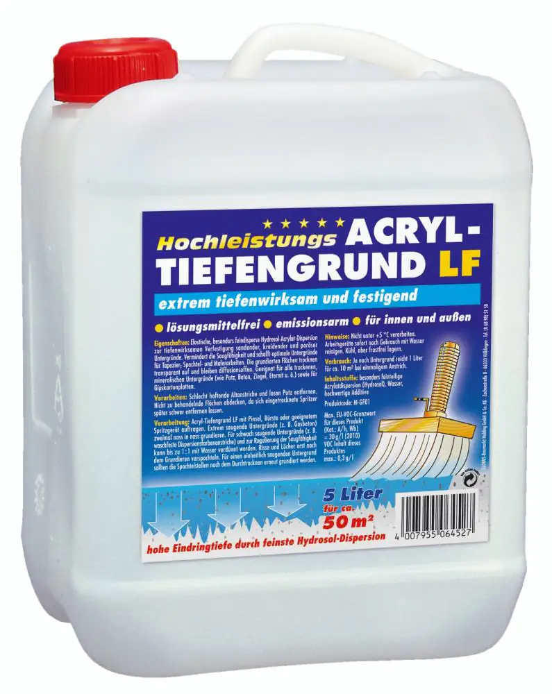 Decotric Hochleistungs Acryl-Tiefengrund 5 L Decotric Hochleistungs Acryl-Tiefengrund 5 L