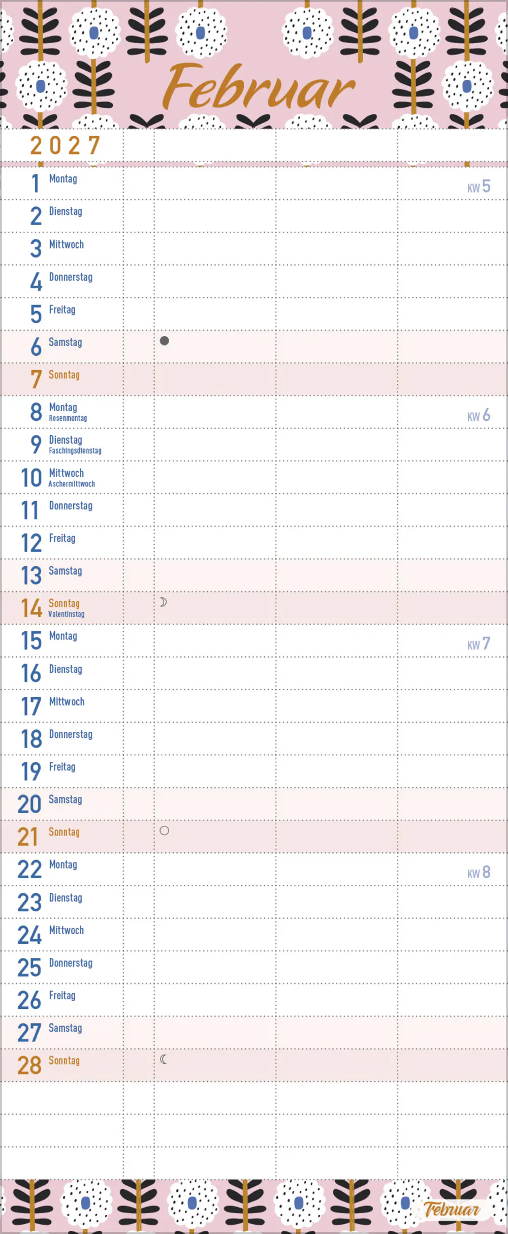 Korsch Kalender Familientimer Wir planen das! 2027