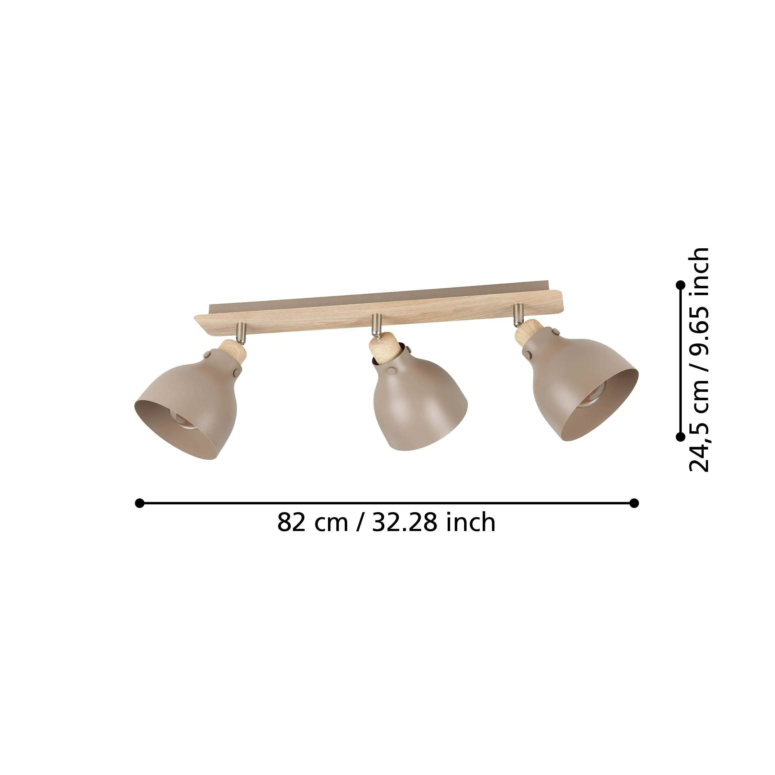 Eglo 3er Spot Arrecife sand Holzoptik 74,5 x 14,5 cm Eglo 3er Spot Arrecife sand Holzoptik 74,5 x 14,5 cm