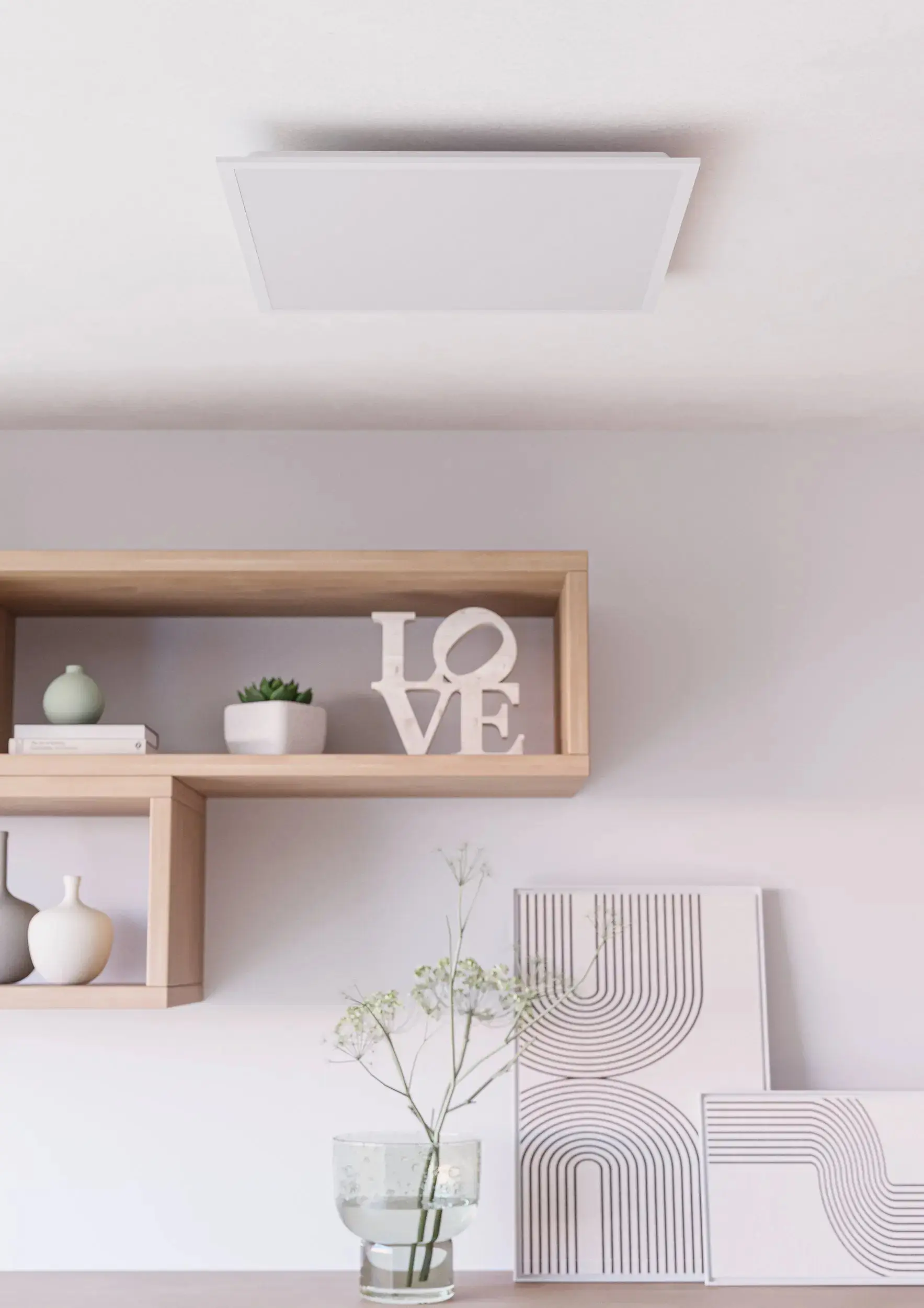 Eglo LED Deckenleuchte Moradillo-Z weiß 60 x 60 cm RGB dimmbar