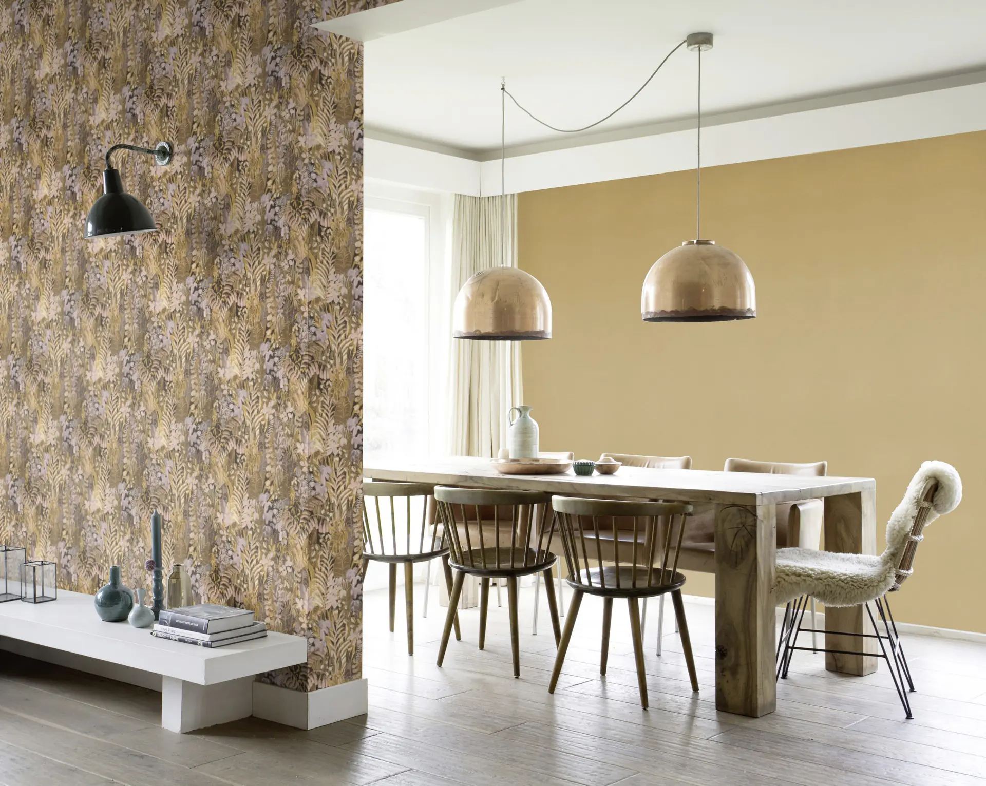 Schöner Wohnen Vliestapete Dschungel Motiv pink braun 10,05 x 0,53 m