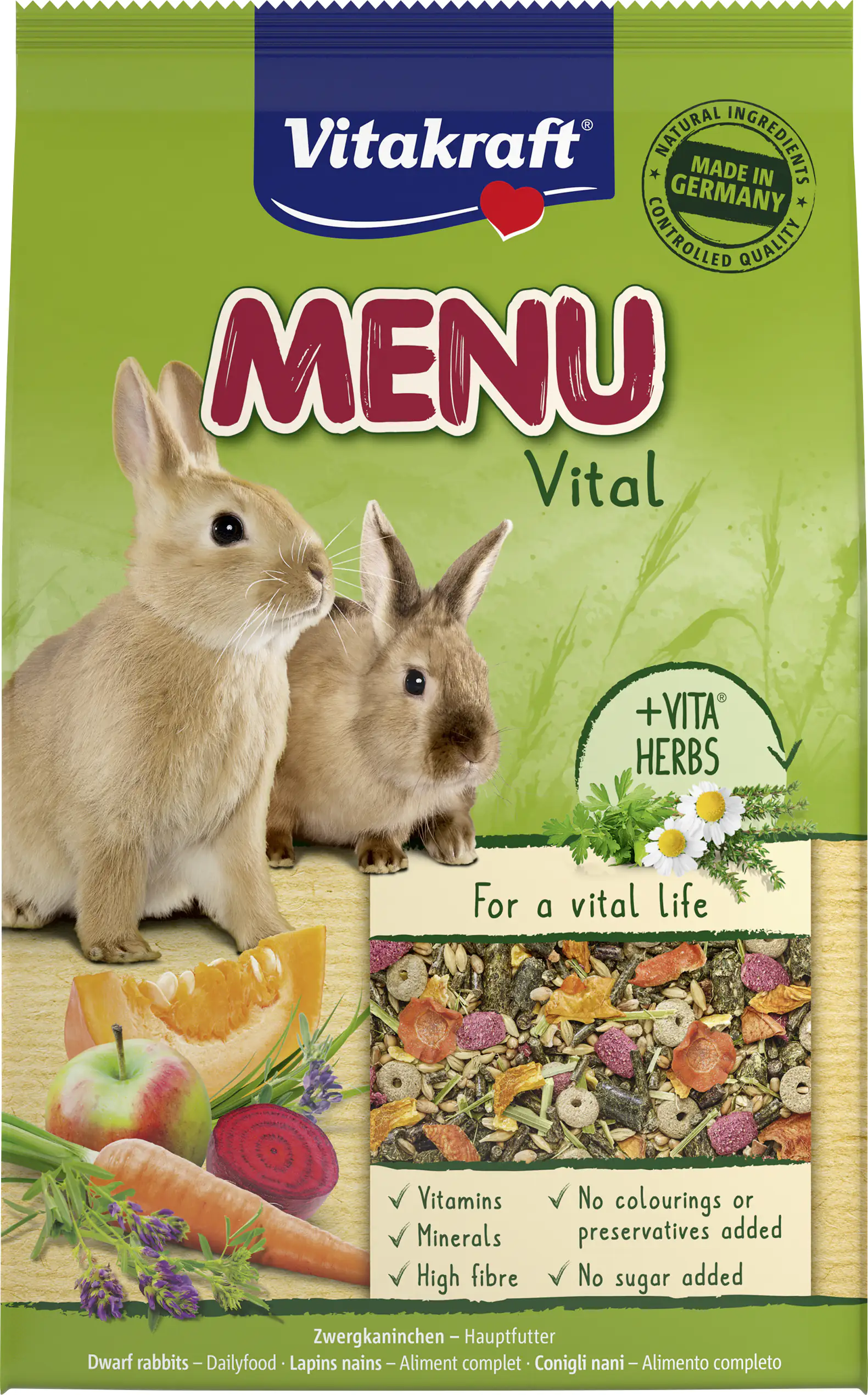 Vitakraft Zwergkaninchenfutter Menu Vital ZK 5 kg Vitakraft Zwergkaninchenfutter Menu Vital ZK 5 kg