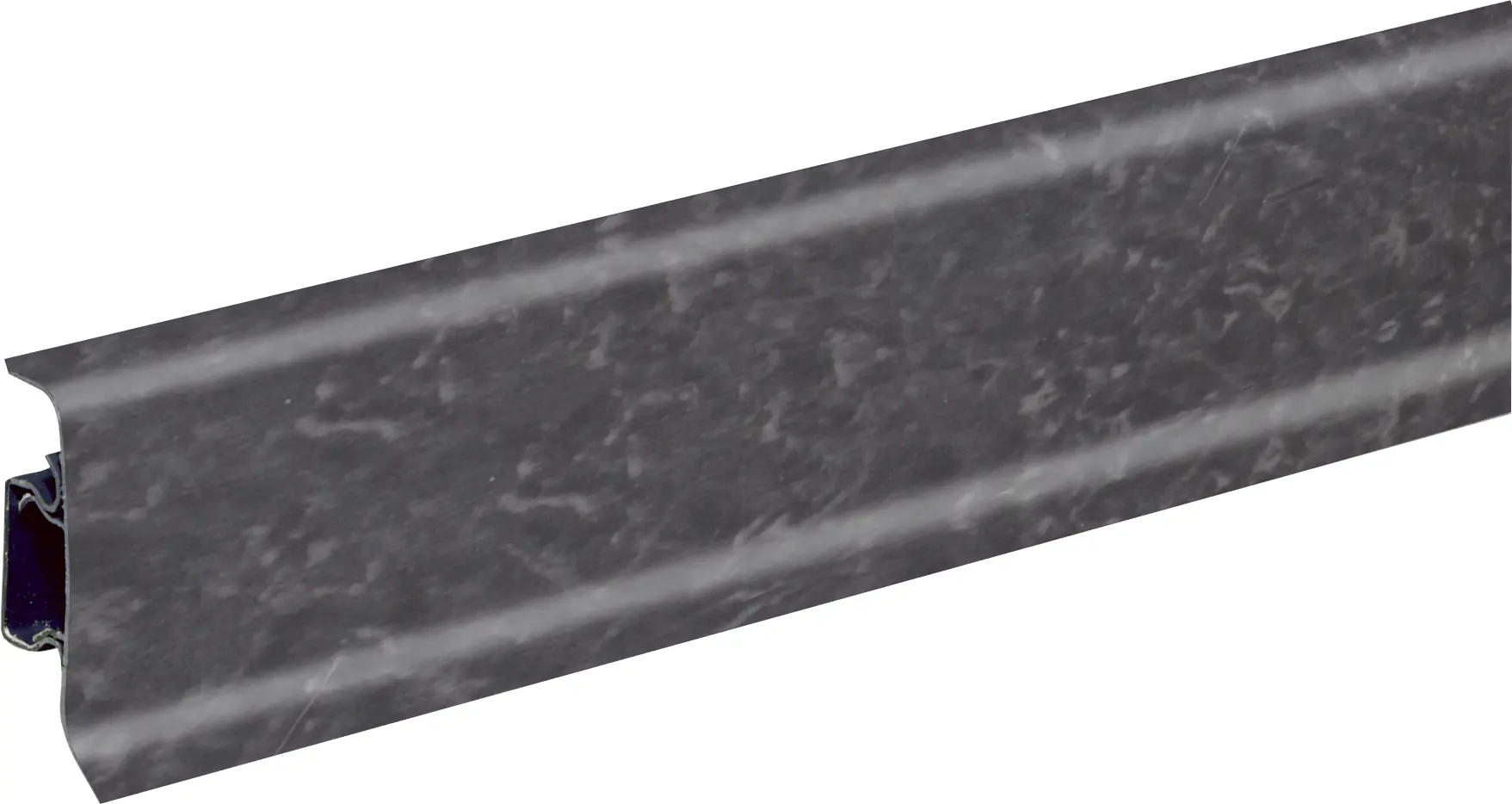 FN Neuhofer Klemmsockelleiste 250 cm 50 x 22,5 mm Ölschiefer