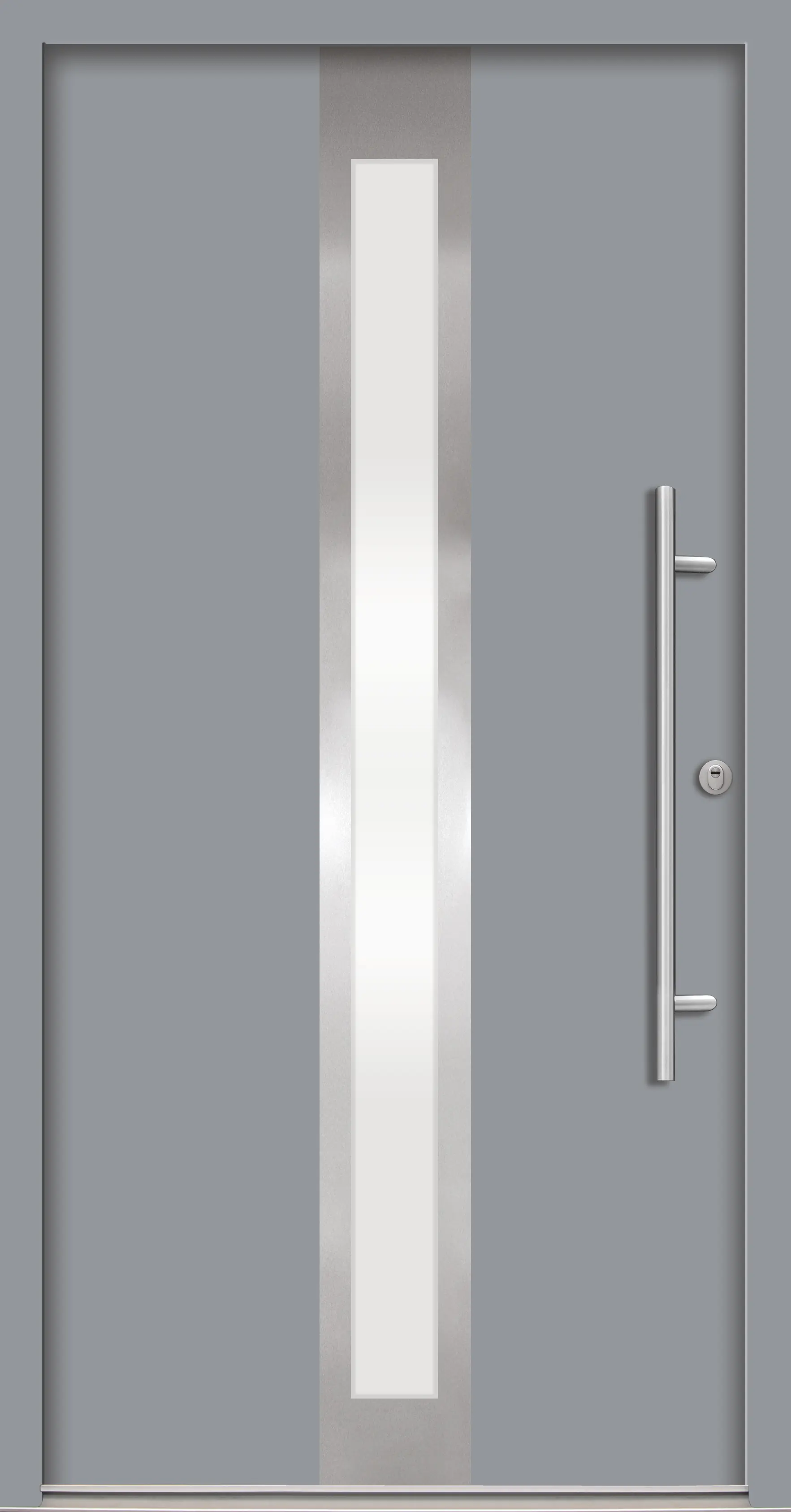 Splendoor Haustür Passivedoor Premium B01 RC2 Grau DIN Rechts 100 x 210 cm