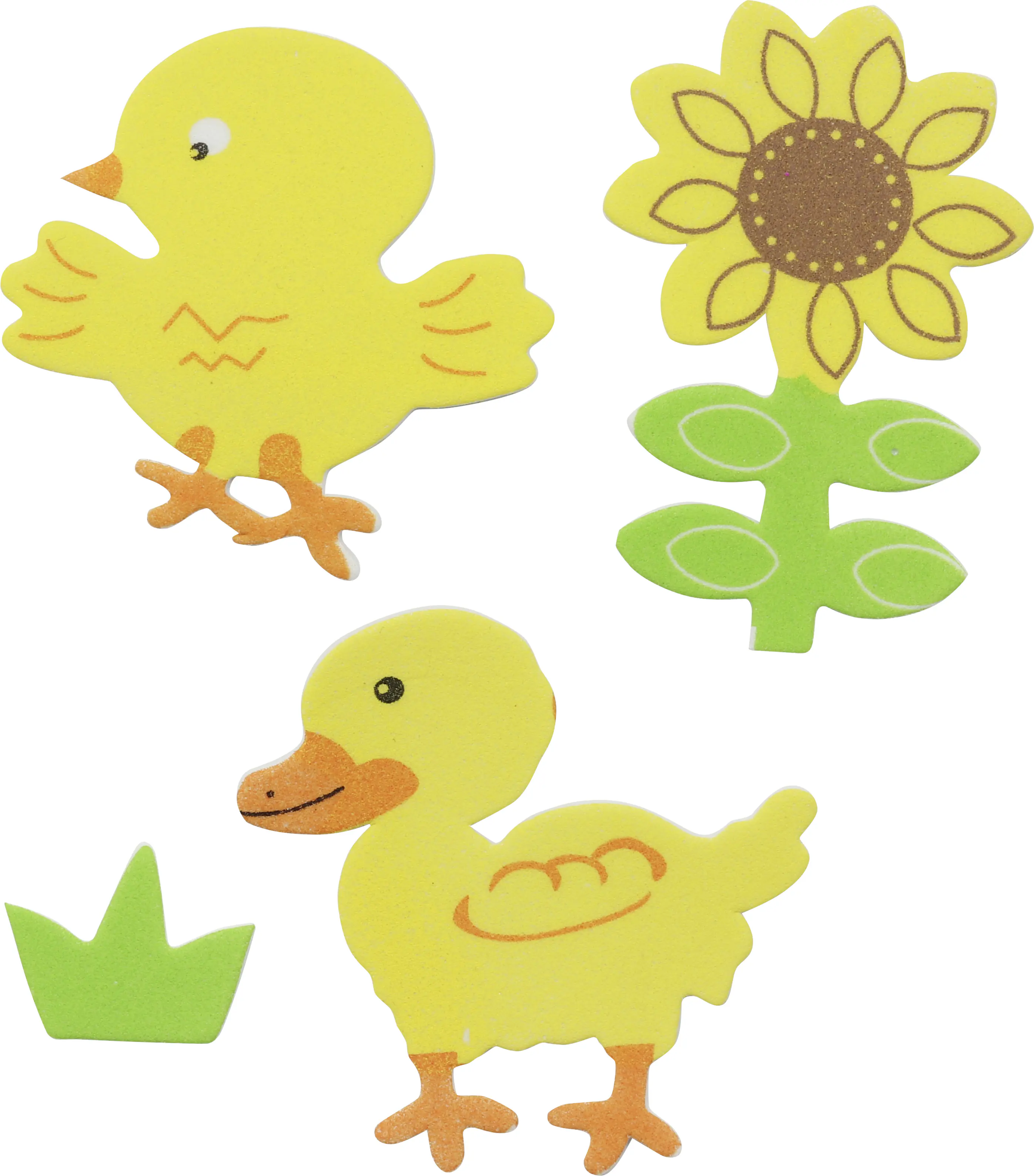 Glorex Moosgummi Sticker Bauernhof selbstklebend , 29 Stück