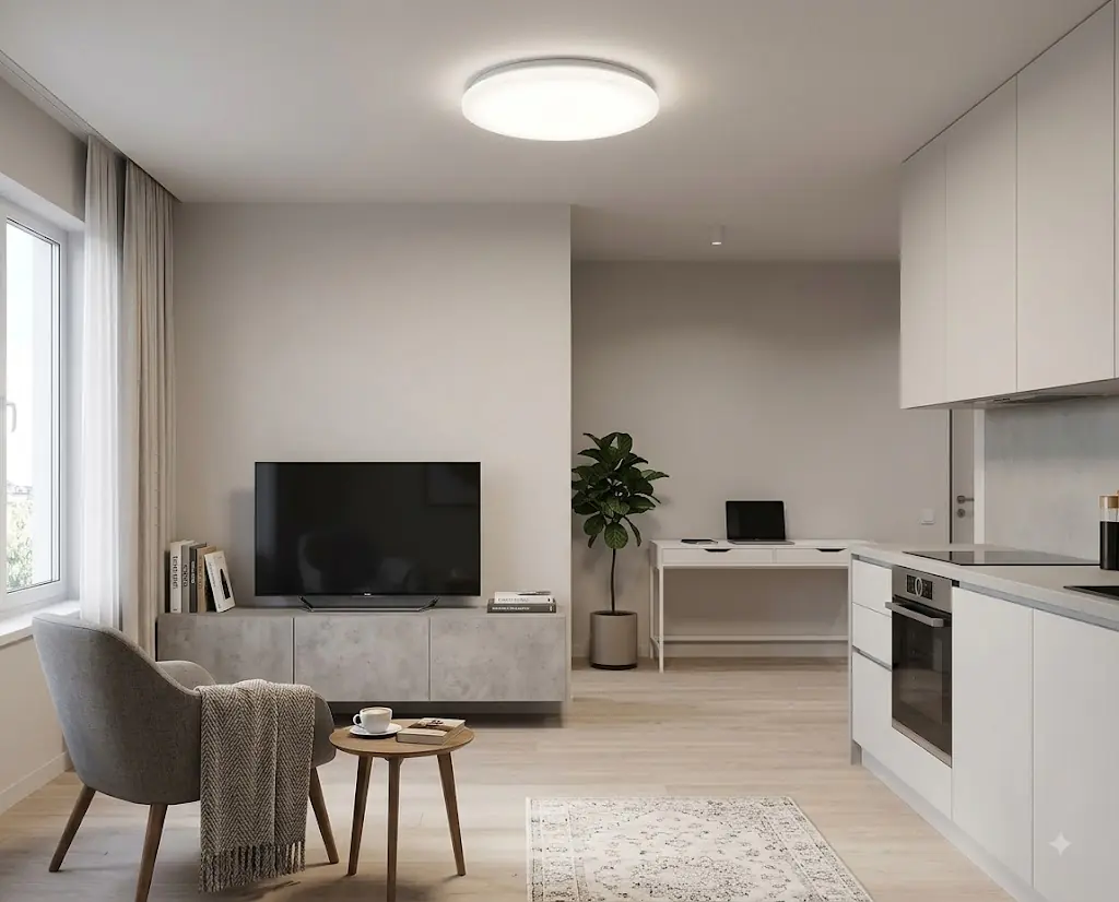 LED Deckenleuchte Juno III weiß Ø 38 x 5 cm neutralweiß
