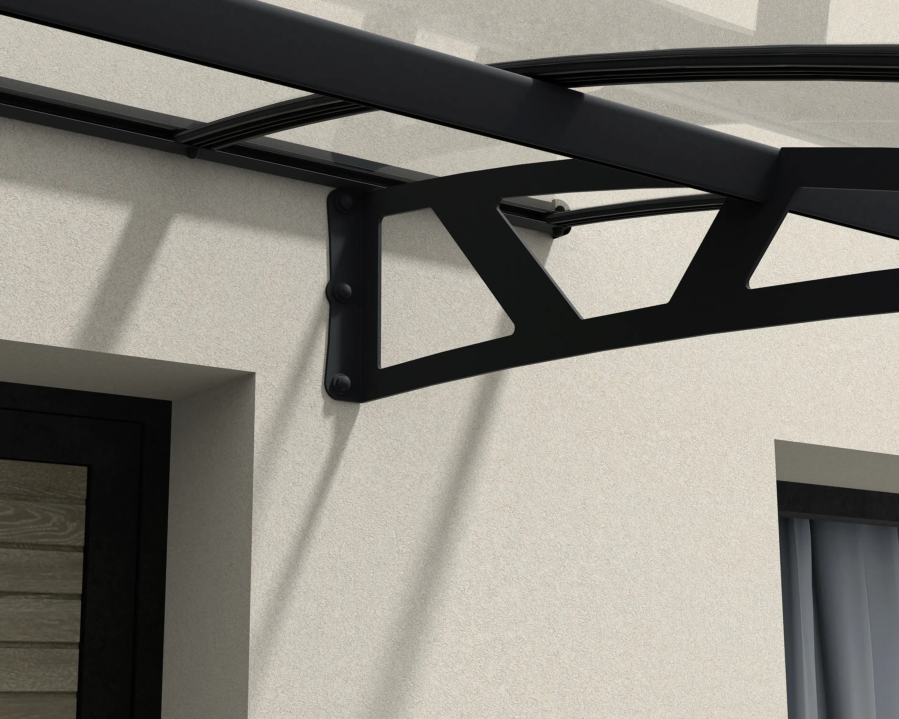 Canopia Vordach Amsterdam  223,5 x 139 cm anthrazit