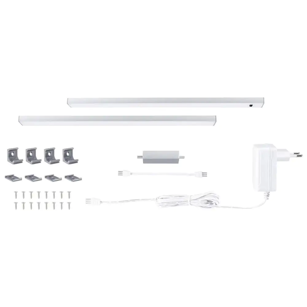 Paulmann LED Lichtleiste Inline chrom matt 35 cm TW 2er Set Paulmann LED Lichtleiste Inline chrom matt 35 cm TW 2er Set